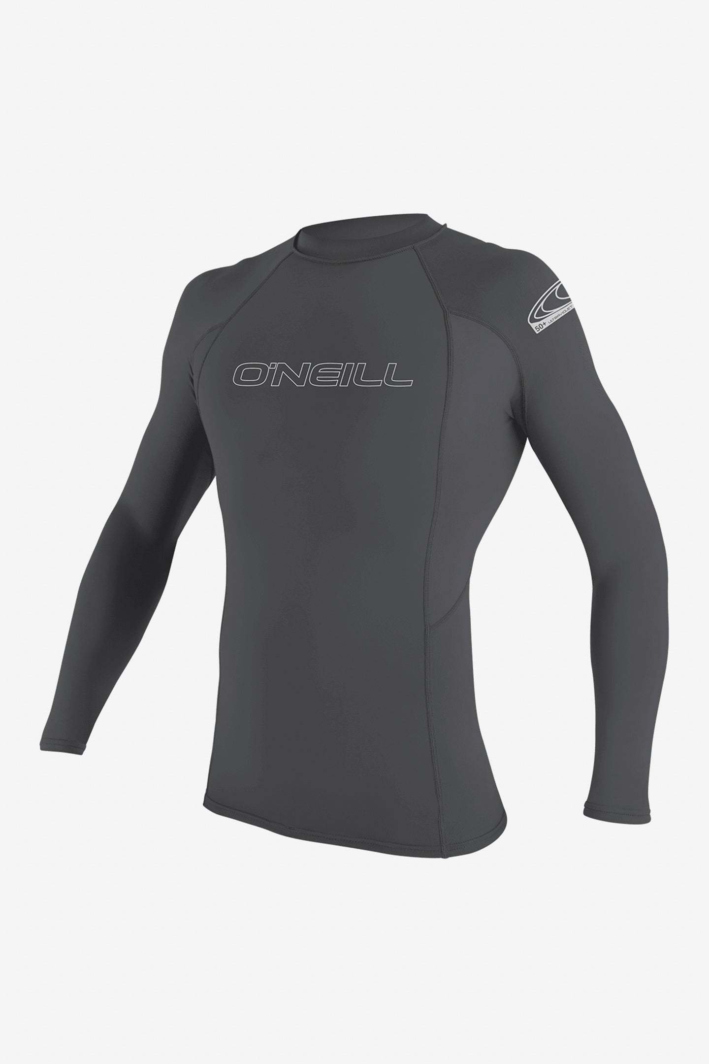 Basic Skins 50+ Long Sleeve Rashguard - Smoke | O'Neill