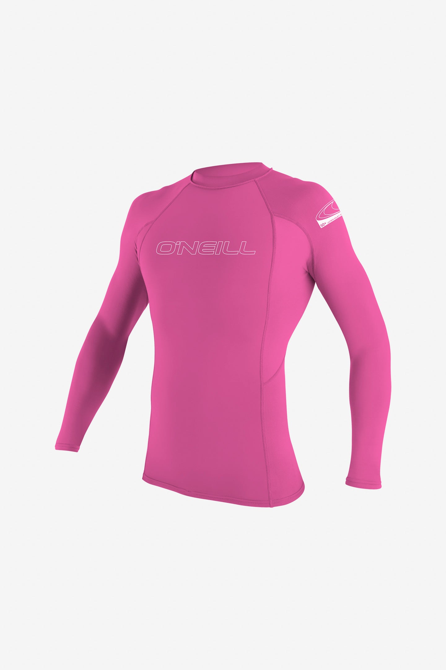 Youth Basic Skins 50+ Long Sleeve Rashguard - Fox Pink | O'Neill