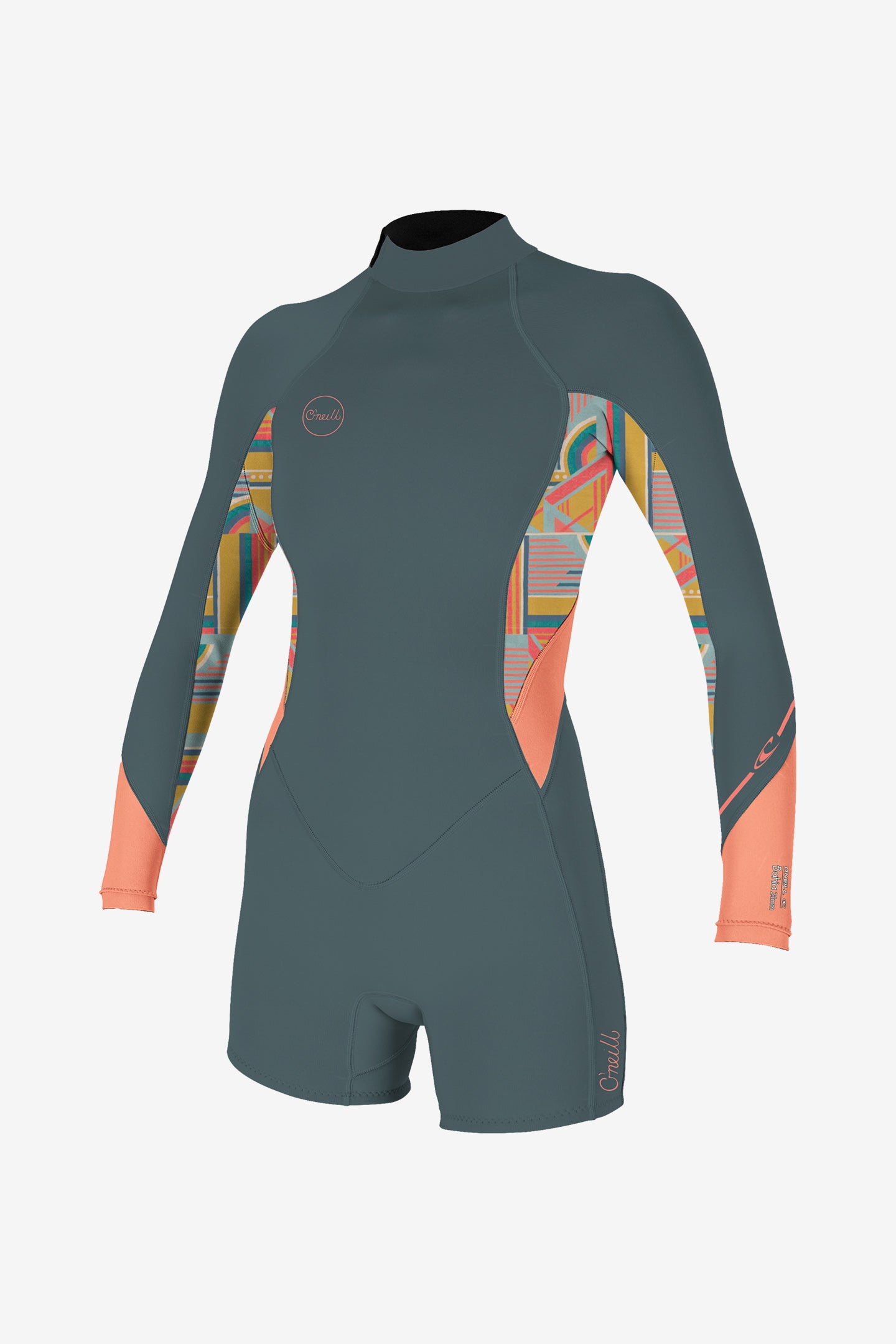 Women's Bahia 2/1MM Back Zip Long Sleeve Spring - Shade Crl | O'Neill