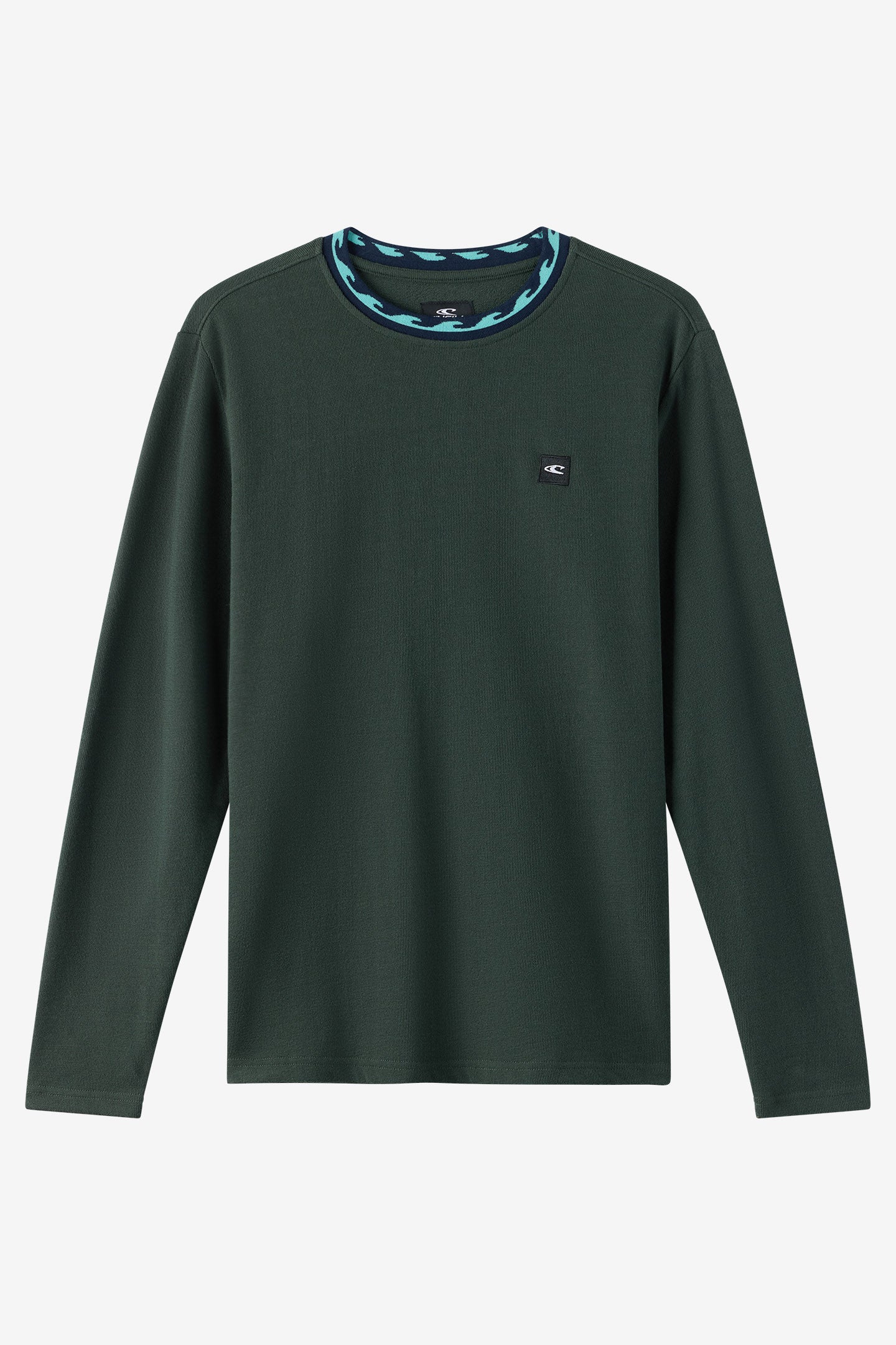 Wave Cult Bennett Ls Knit Long Sleeve Pullover - Hunter Green | O