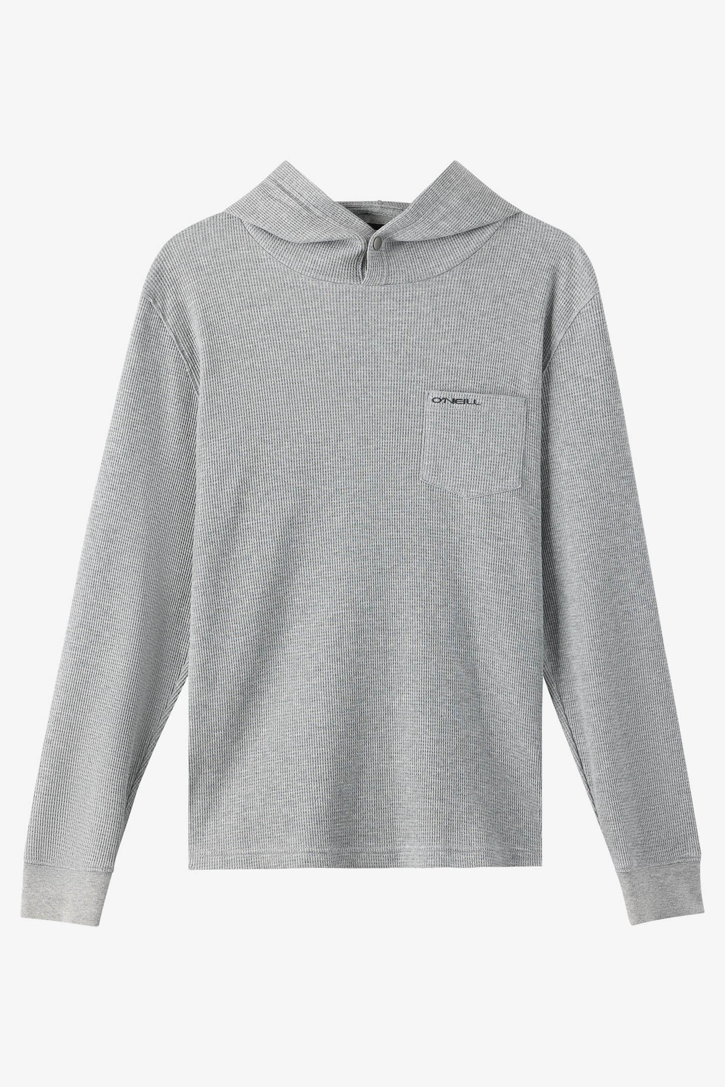 Overland Hooded Thermal Long Sleeve Pullover - Heather Grey | O'Neill