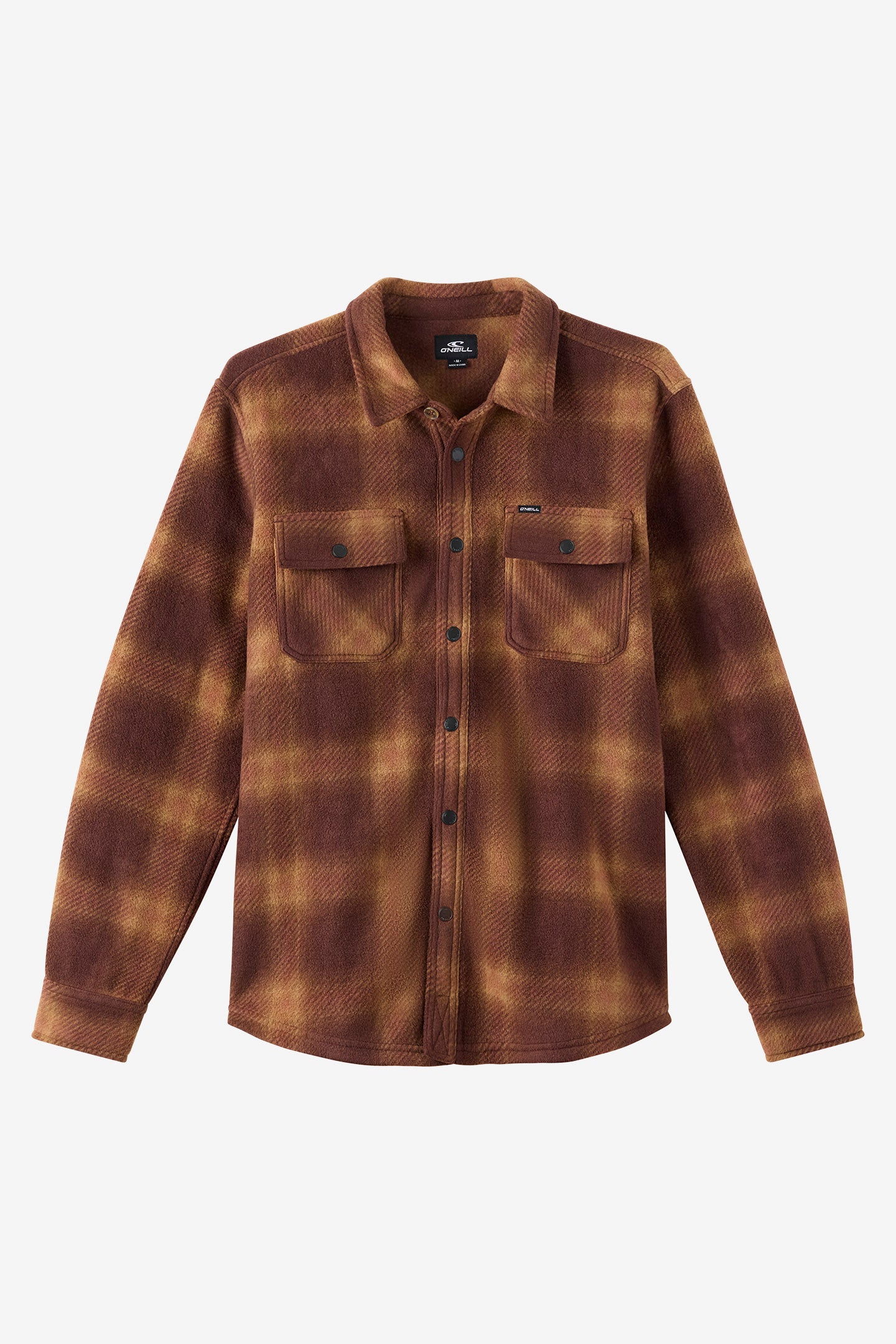 Glacier Plaid Superfleece Long Sleeve Shirt - Chocolate | O'Neill