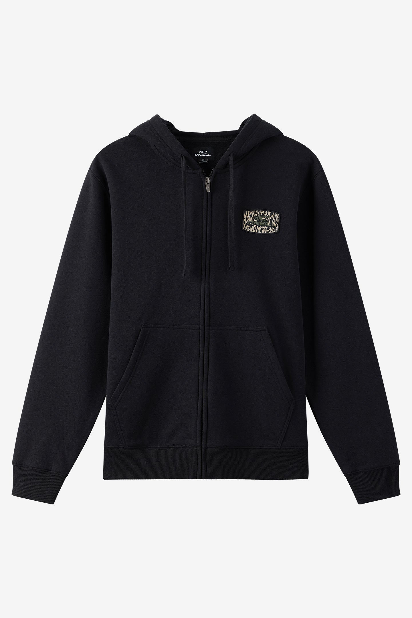 Patched Classic Zip Hoodie Zip Fleece - Black | O'Neill