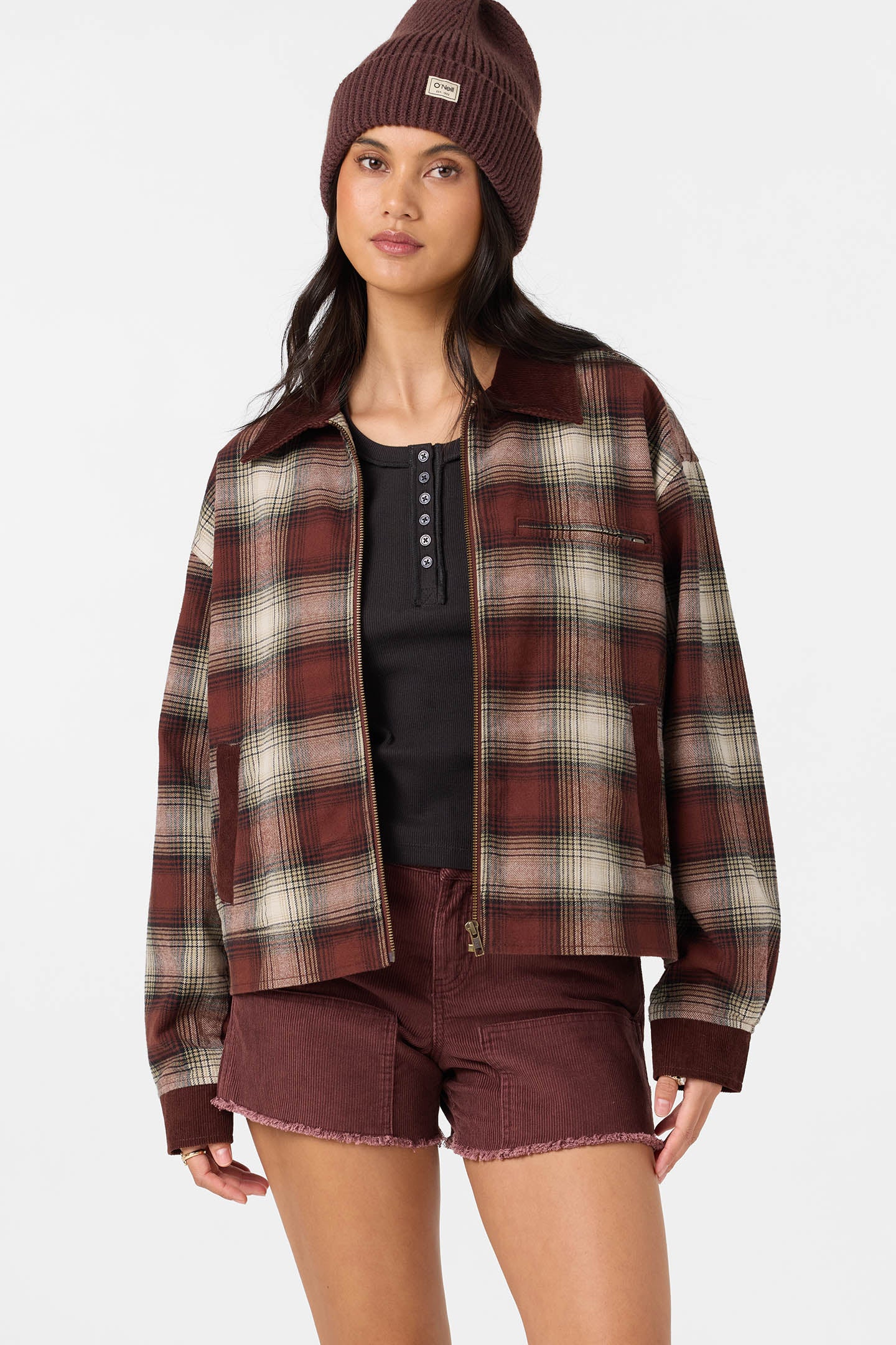OG DAKOTA PLAID JACKET CHOCOLATE – O'Neill