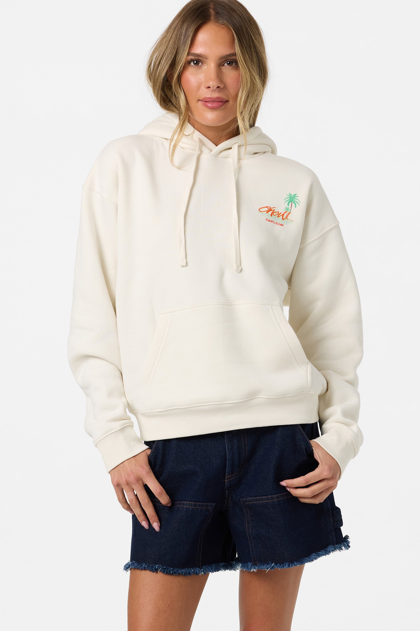 Motu Hawaii Relaxed Hoodie Pullover Fleece - Tofu | O'Neill