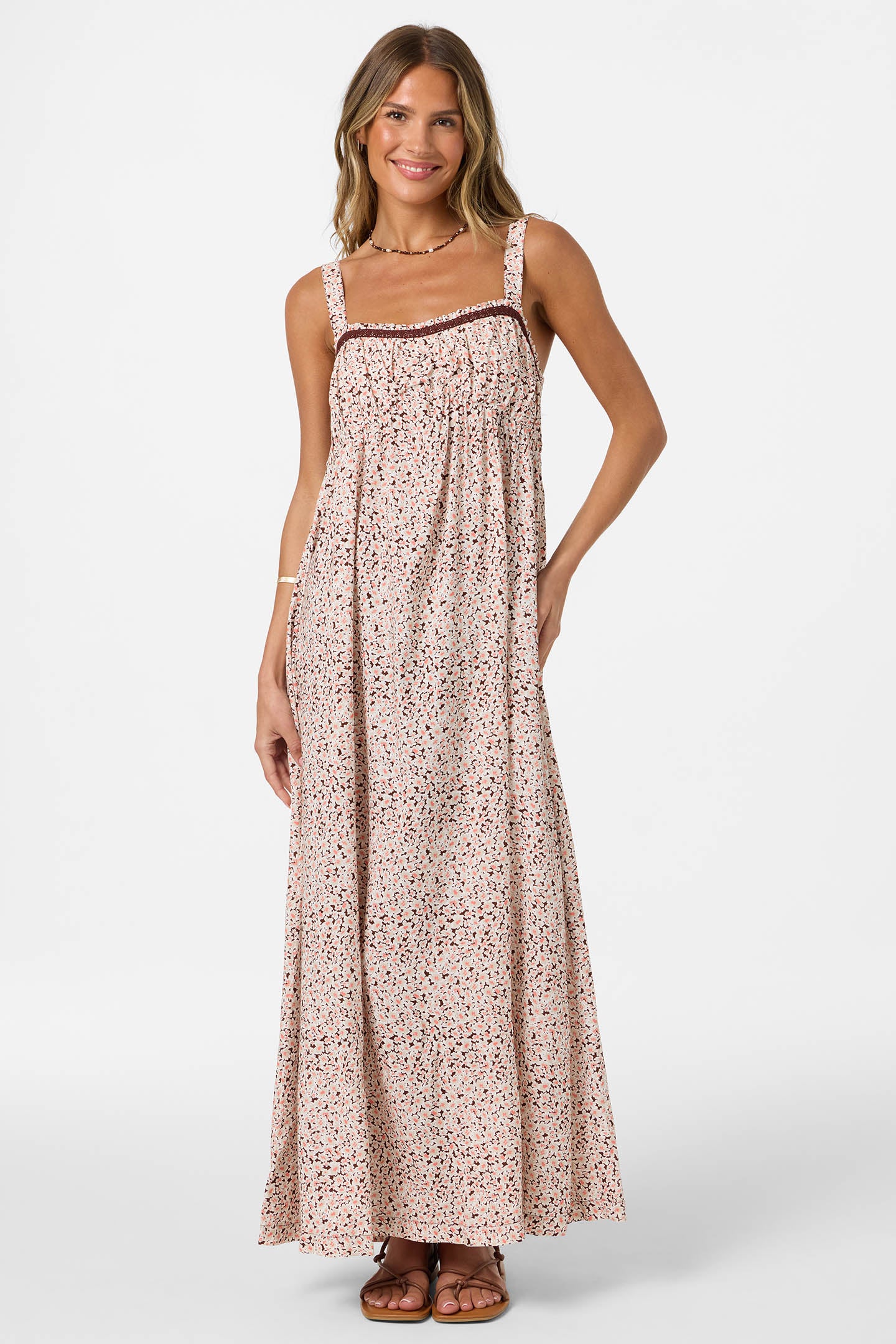 ditsy long dress Confte