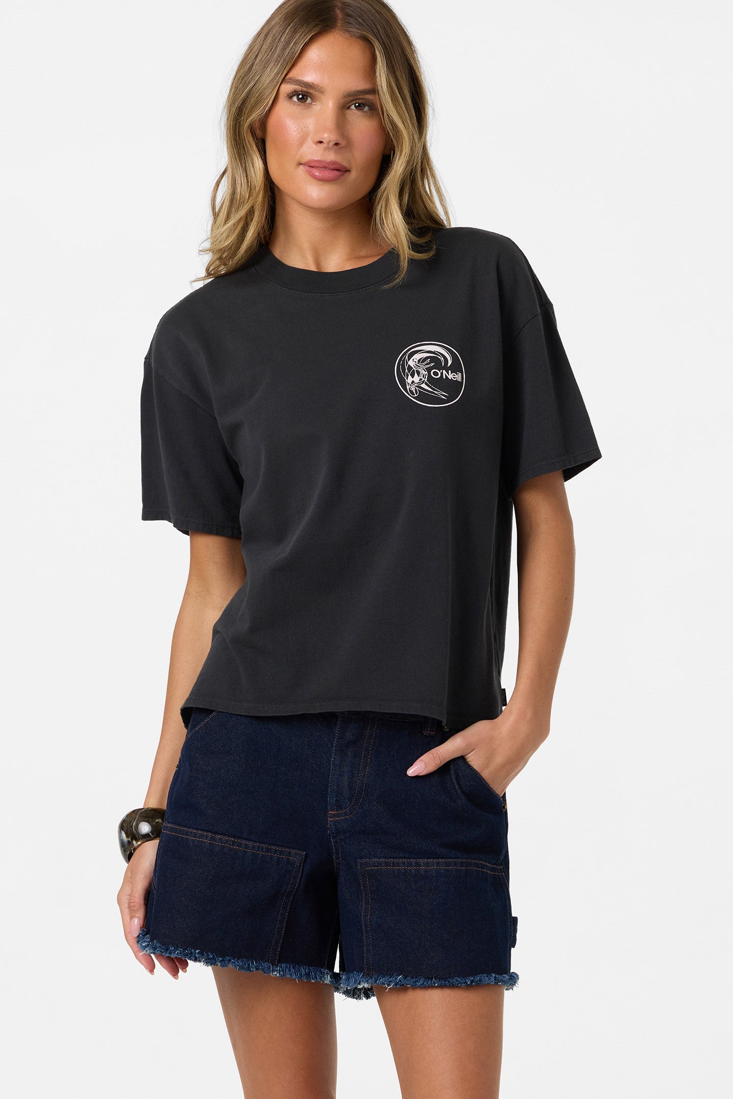 O'Riginals Salty Circle Surfer Easy Tee - Phantom | O'Neill