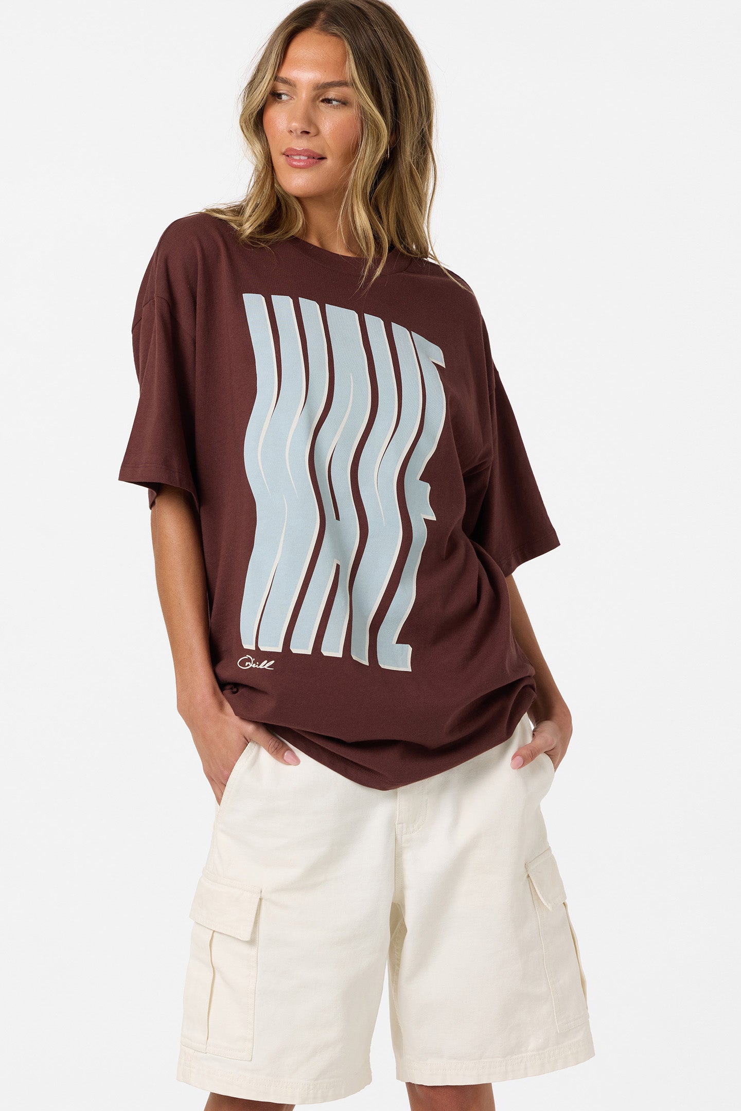 Wave Oversized Tee - Chocolate | O'Neill