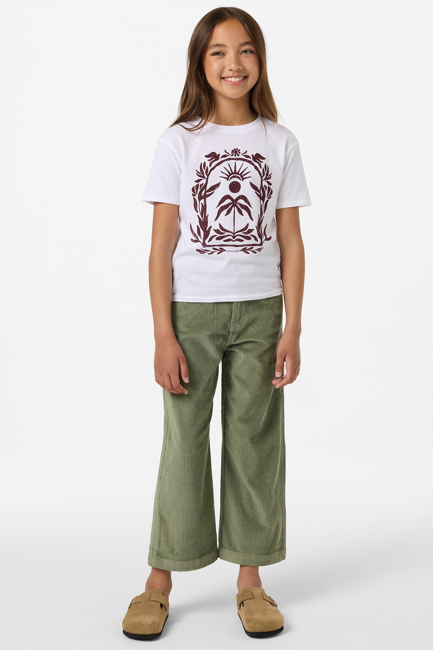 Girl's Langford Cord Pant Pants - Sea Spray | O'Neill