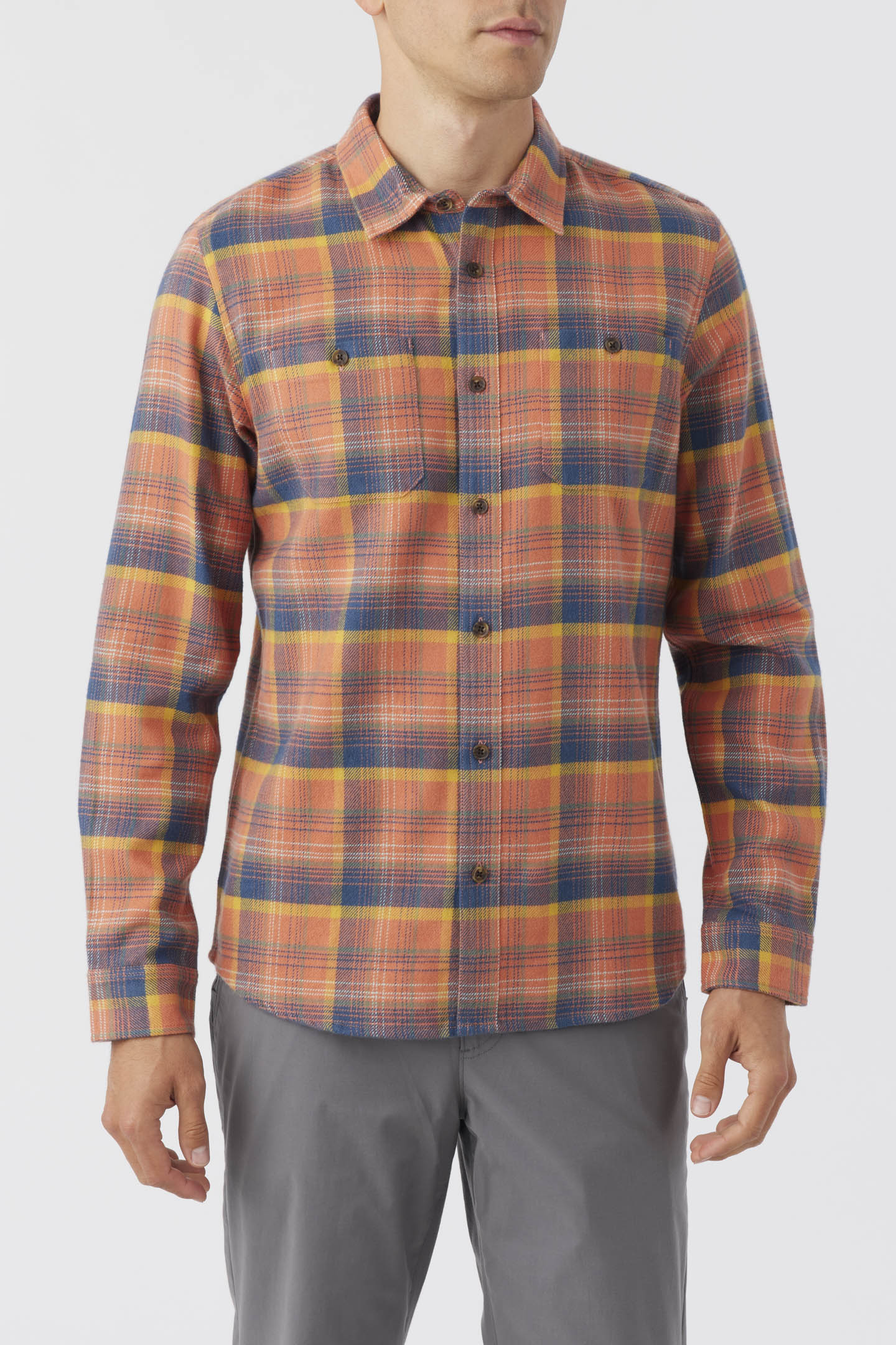 Og Jonez Flannel Long Sleeve Shirt - Auburn