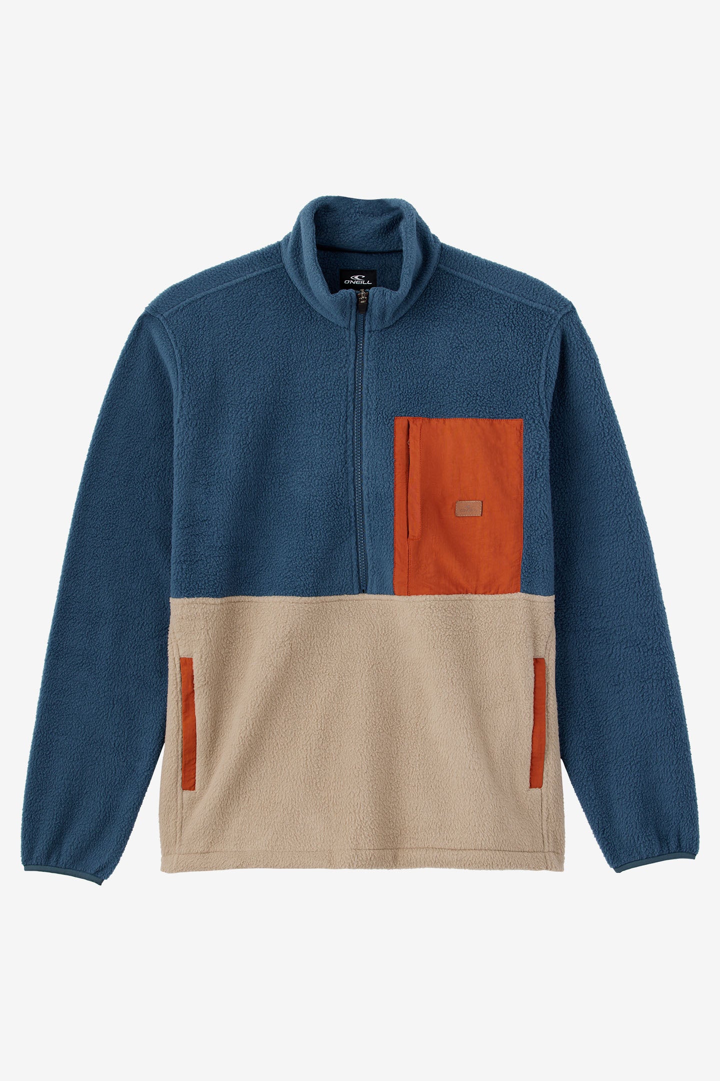 Essentials Big Boys' Quarter-Zip Polar Fleece Jacket - Royal Blue Medium