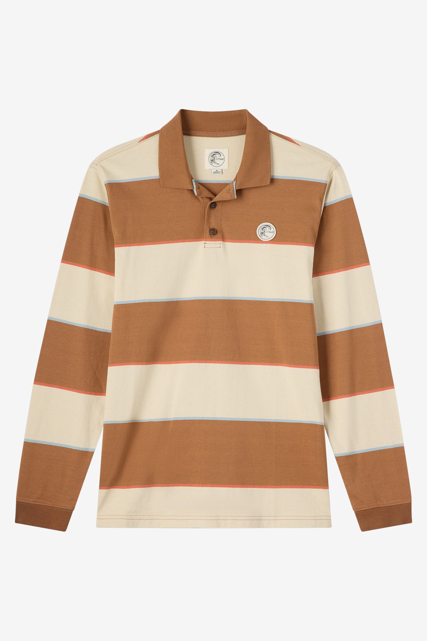 O'Riginals Cassidy Ls Knit Polo Standard Fit Polo - Lt Khaki | O'Neill