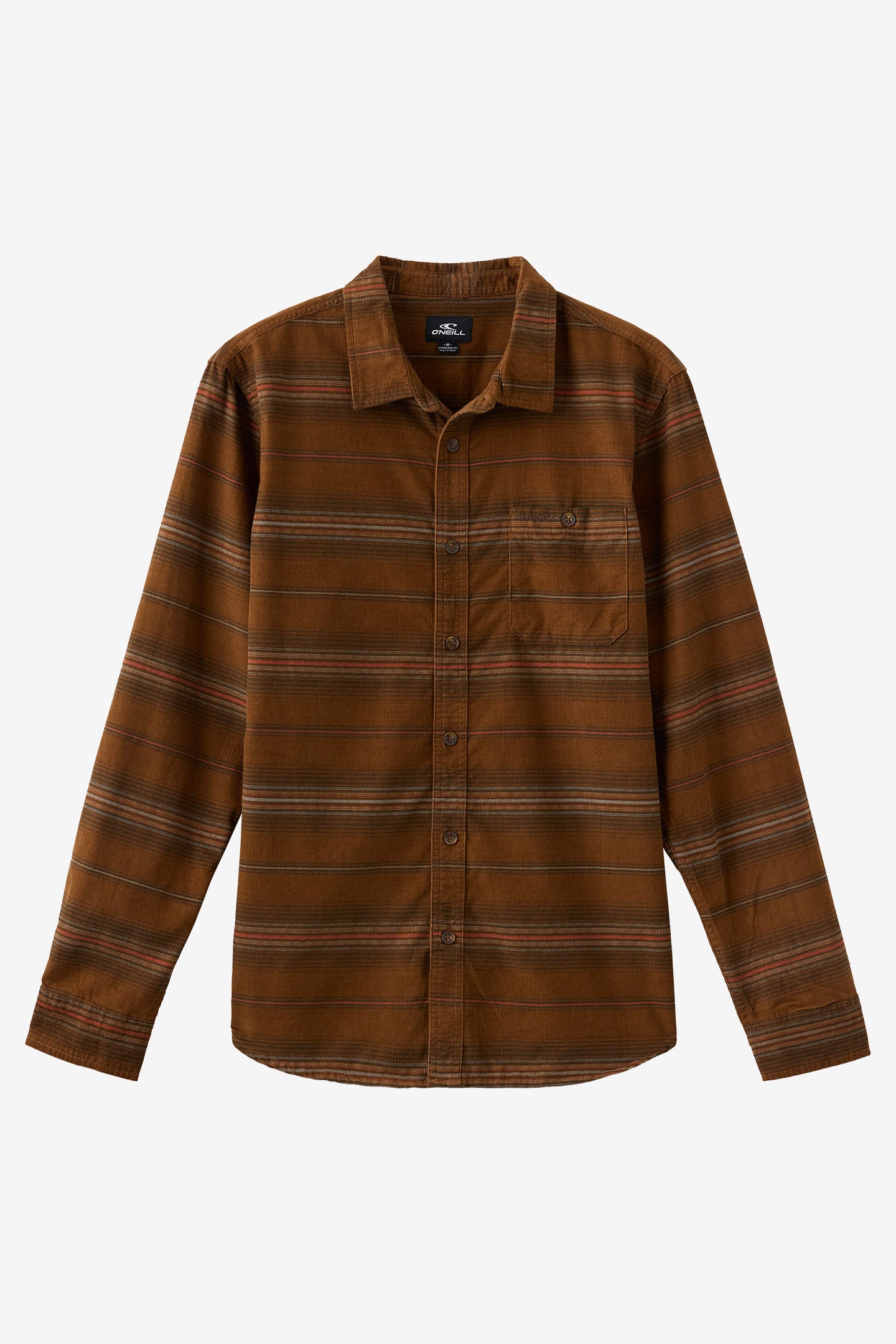 Caruso Stripe Cord Standard Fit Long Sleeve Shirt - Dachshund | O