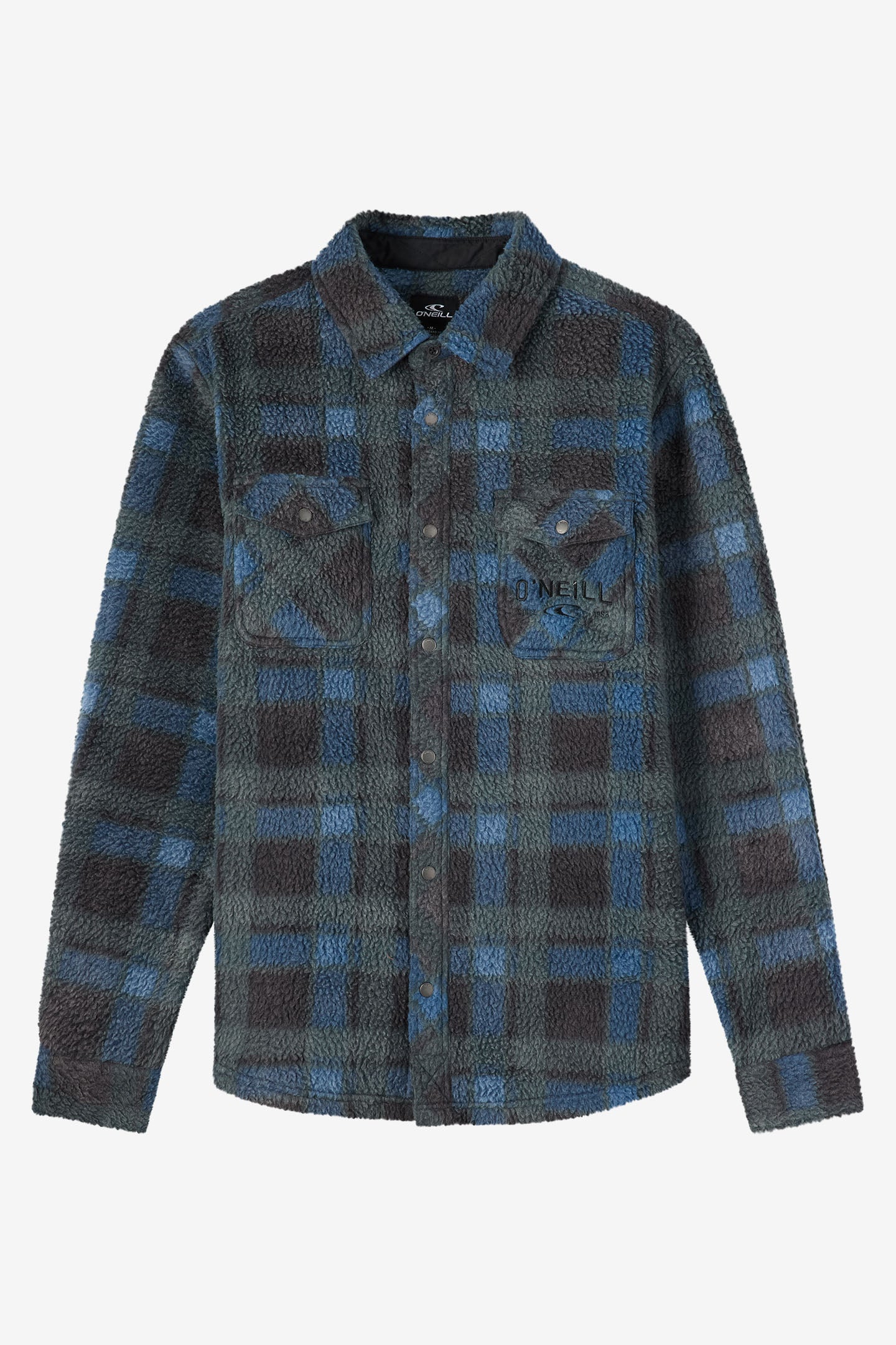 Glacier Plaid High Pile Superfleece Standard Fit Long Sleeve Shirt