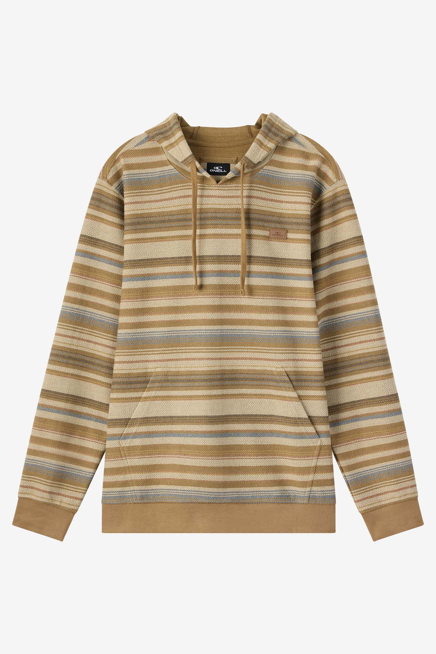(取寄) オニール メンズ ババロ ストライプ プルオーバー スウェットシャツ O'Neill men Bavaro Stripe Pullover Sweatshirt Cream Bavaro Stripe Pullover - Dark Khaki | O'Neill