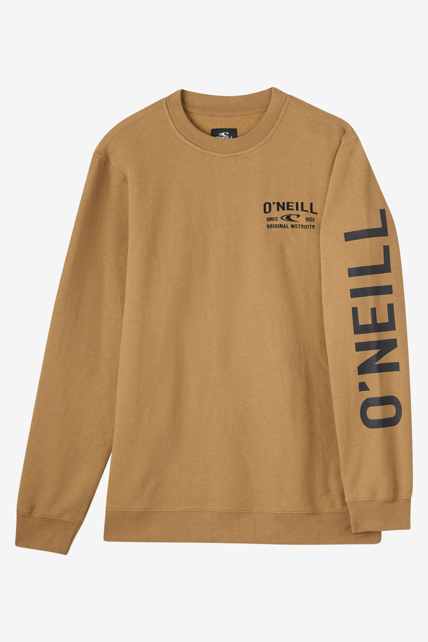 Fifty Two Cliffs Crew Crew Neck Fleece - Dark Khaki | O'Neill