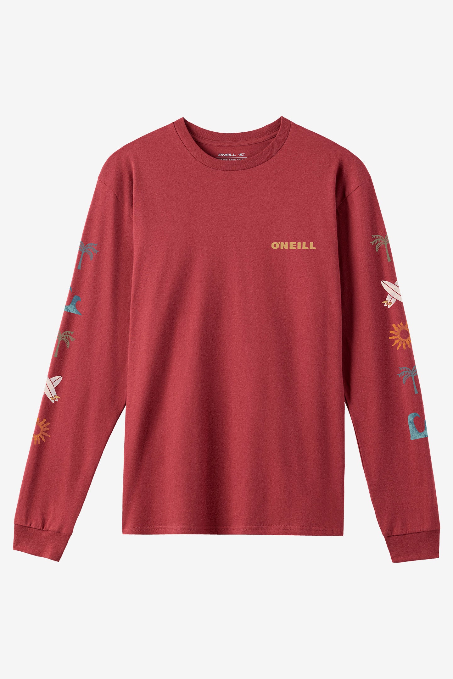 Vibez Long Sleeve Standard Fit Long Sleeve Tee - Oxblood Red | O'Neill