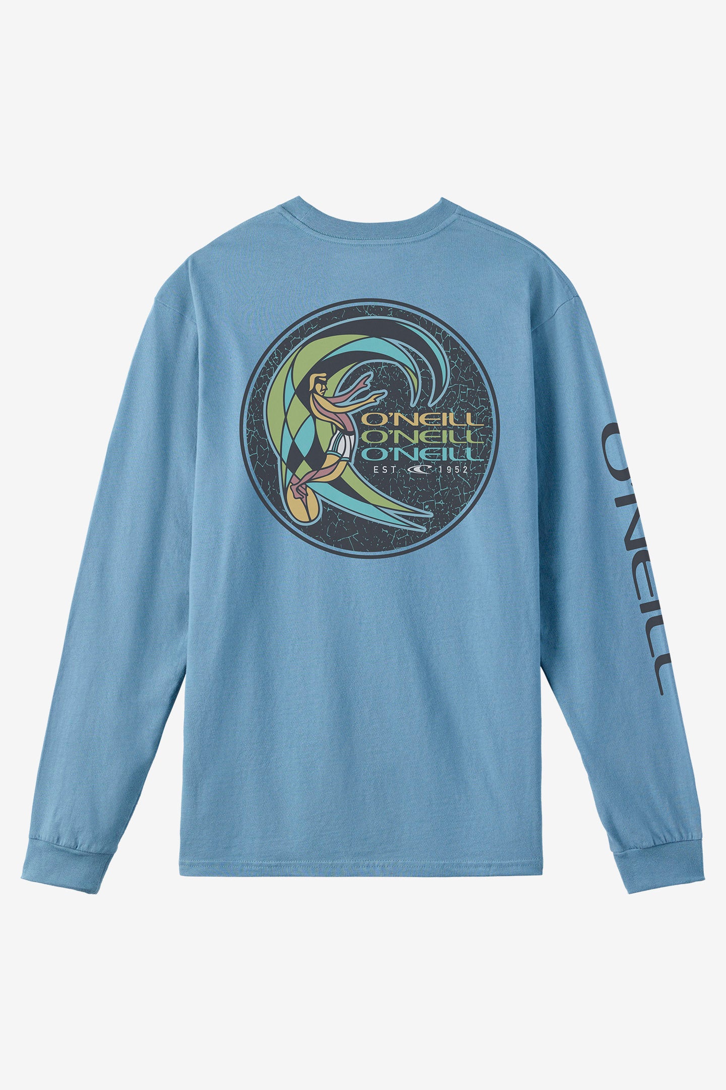 Circle Surfer Long Sleeve Standard Fit Long Sleeve Tee - Blue