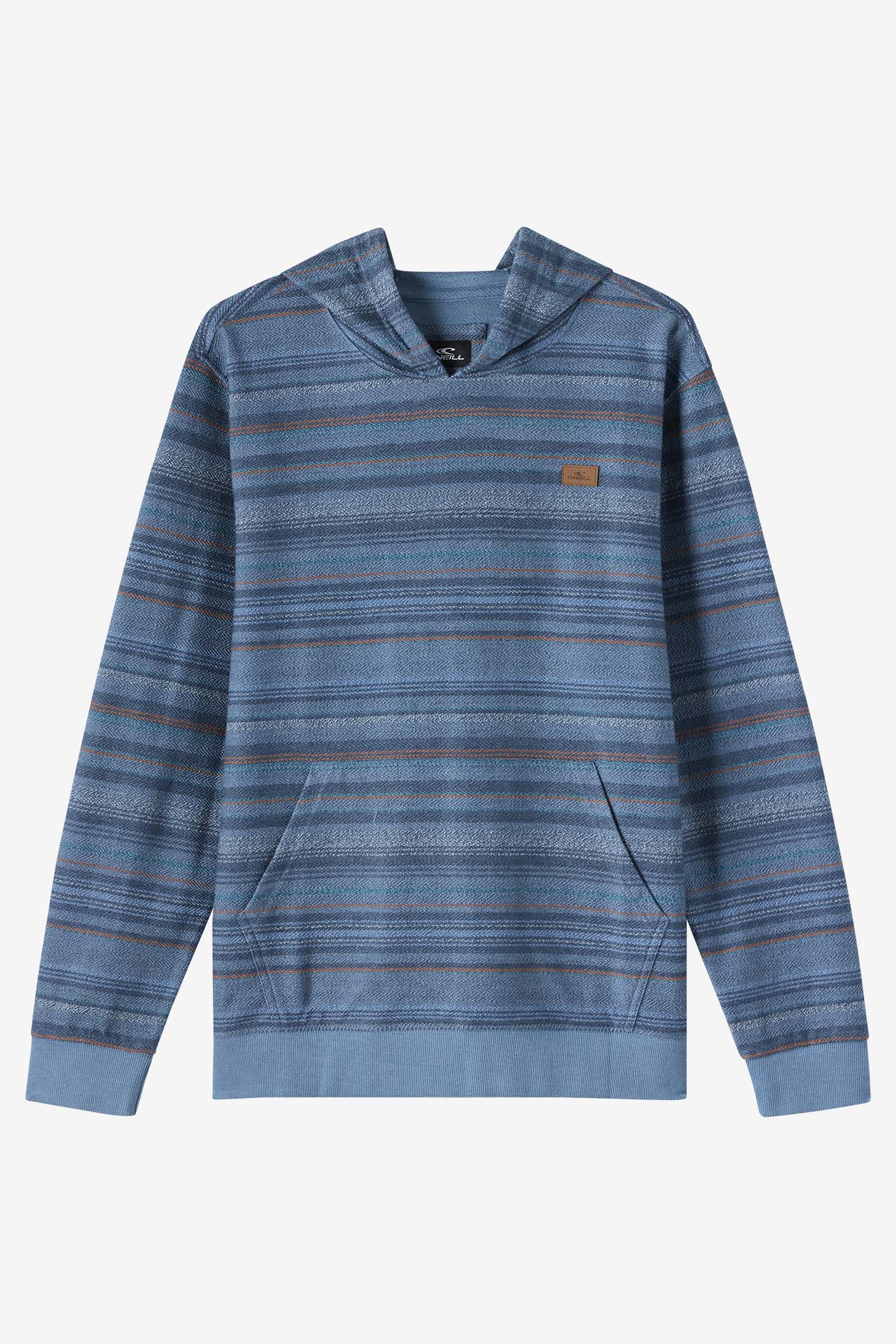 マクロマロウ　ネックパース Men's Navy Stretch Jersey Pullover Hoodie | Derek Rose