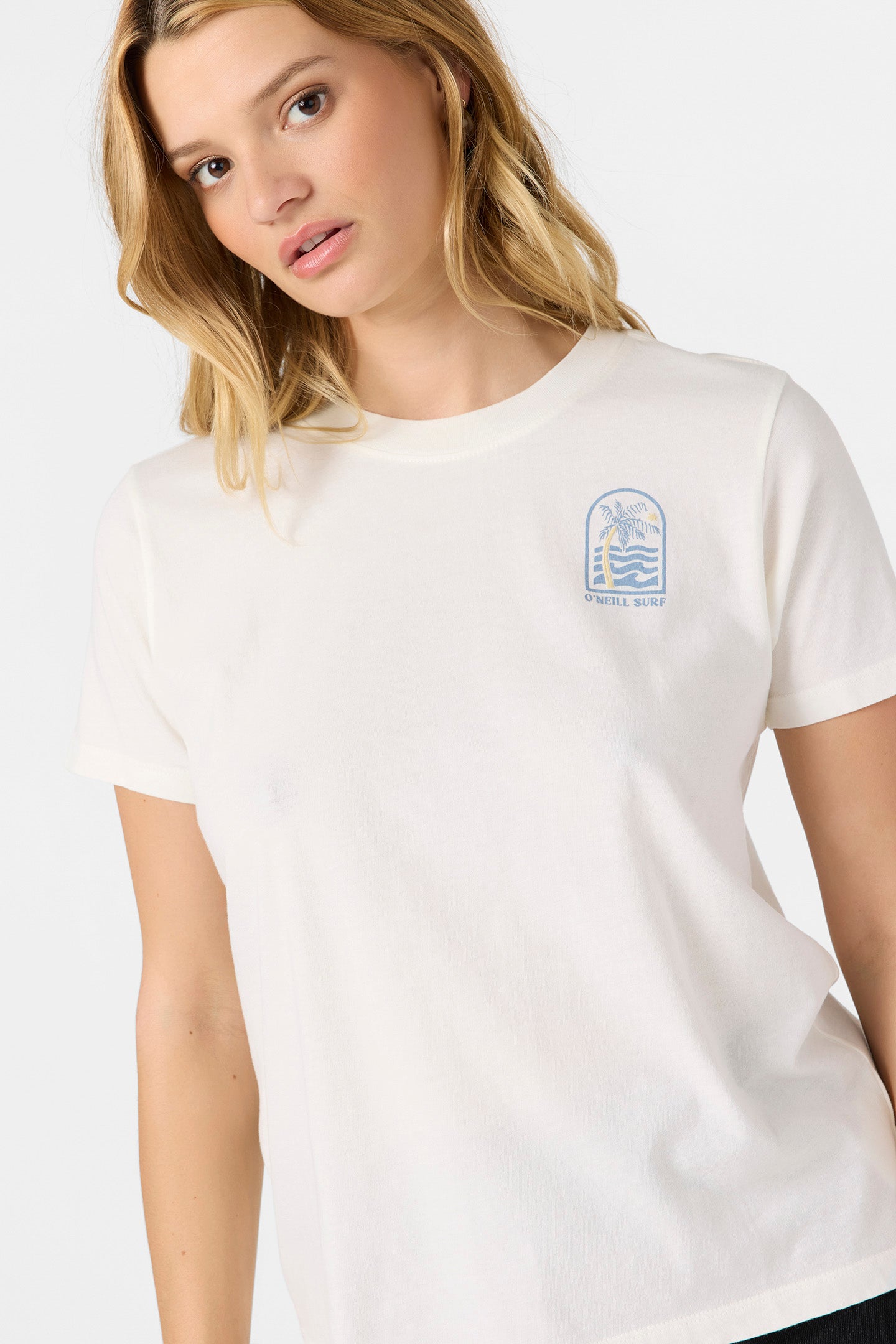 Palm Tree Shore Tee - Winter White | O'Neill