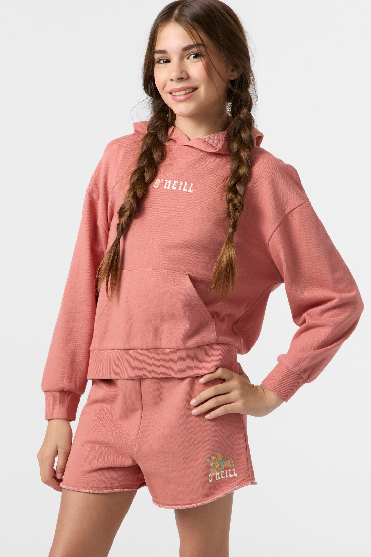 サルセーションパーカー Girl's Asher Pullover Fleece - Desert Sand | O'Neill