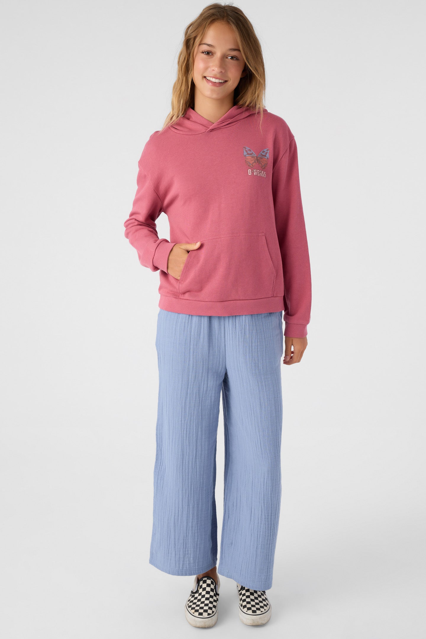 Girl's Fallon Pullover Fleece - Berry | O'Neill