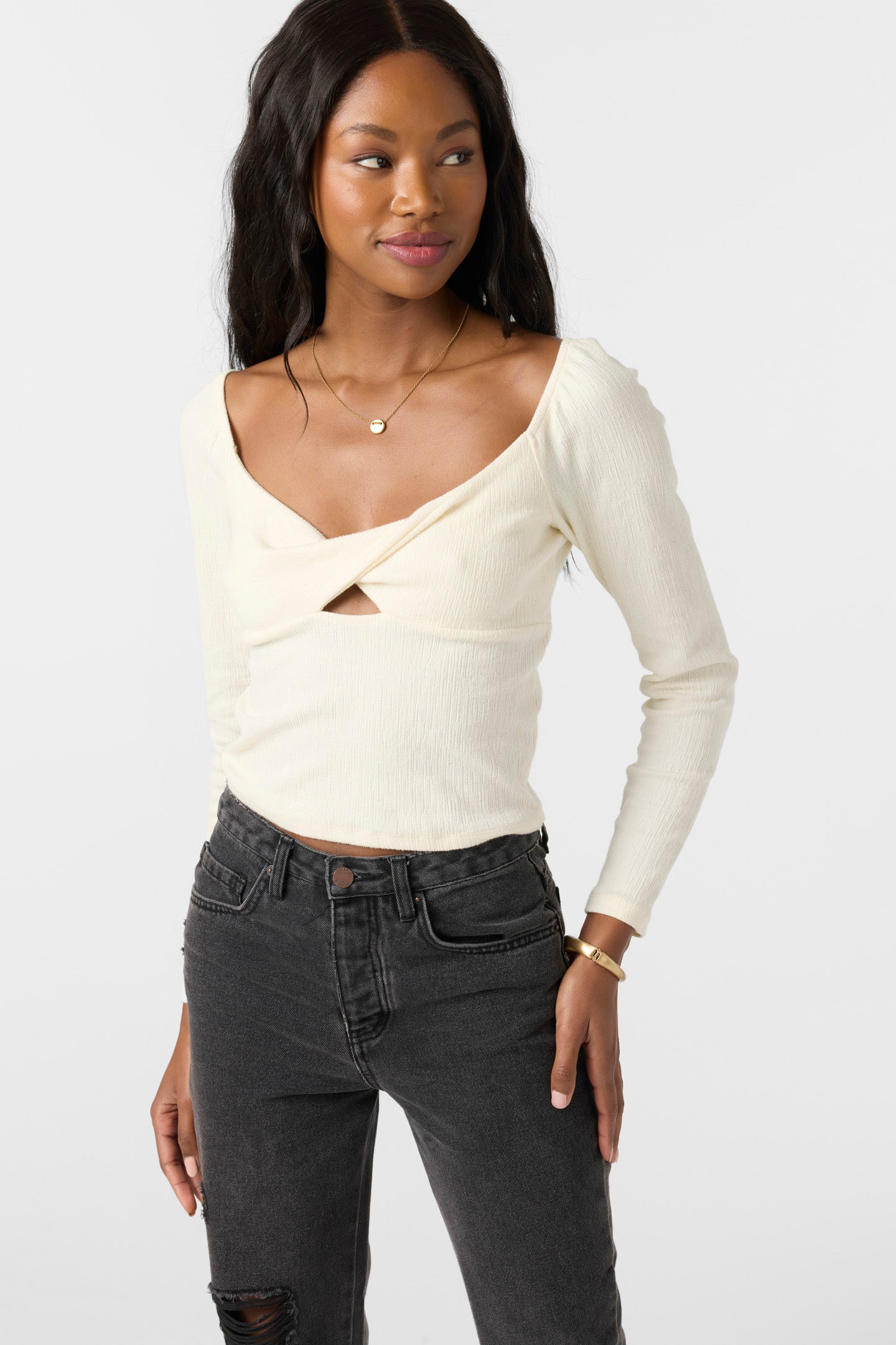 Kristina Long Sleeve Top - Winter White | O'Neill