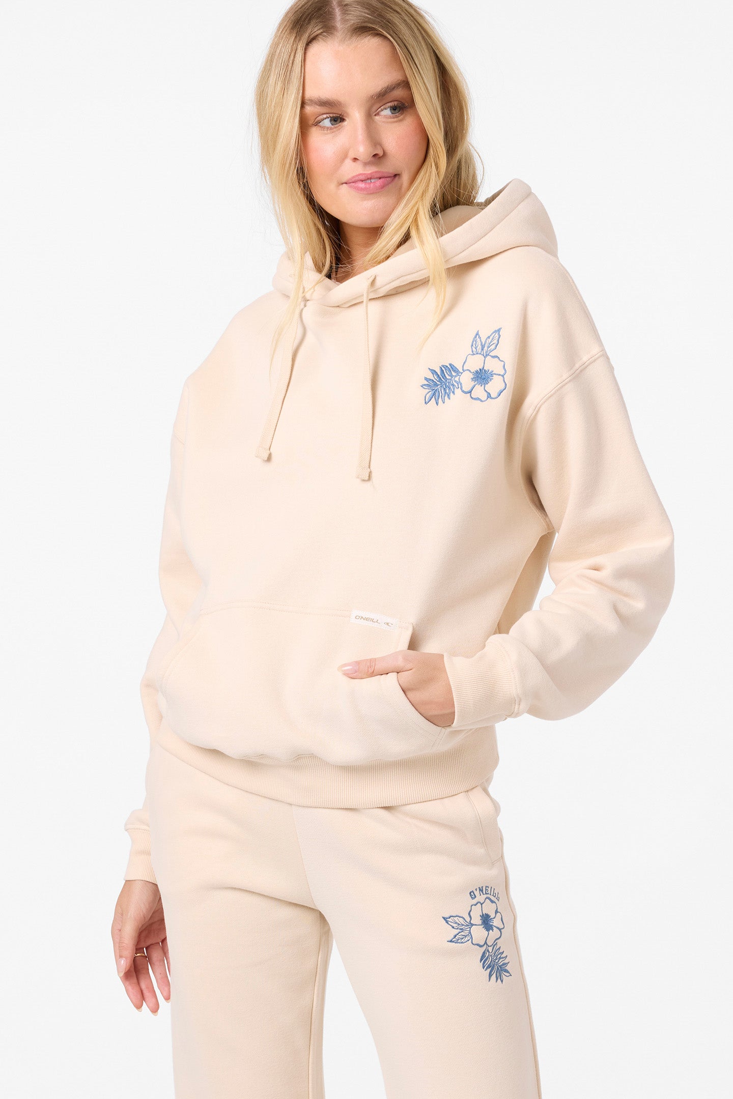 Flora Drift Hoodie Pullover Fleece - Tapioca | O'Neill