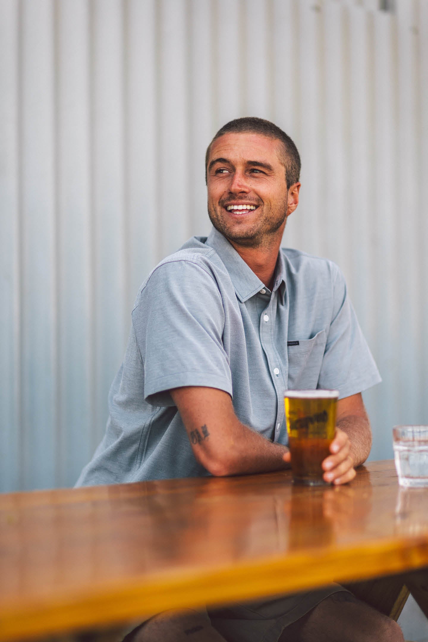 Light Check Hybrid Standard Standard Fit Shirt - Graphite | O'Neill