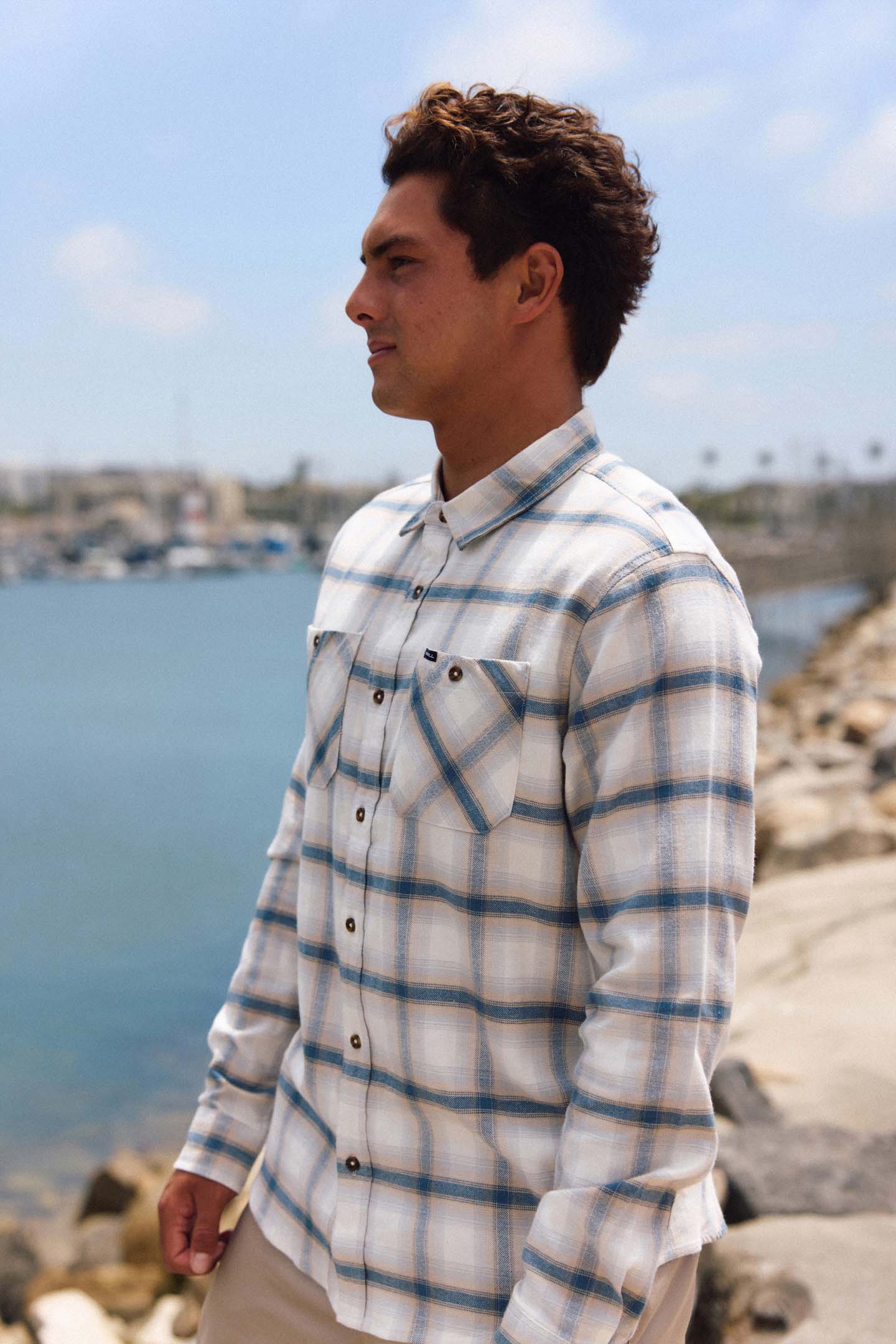 Coastline Flannel Long Sleeve Shirt - Tofu | O'Neill