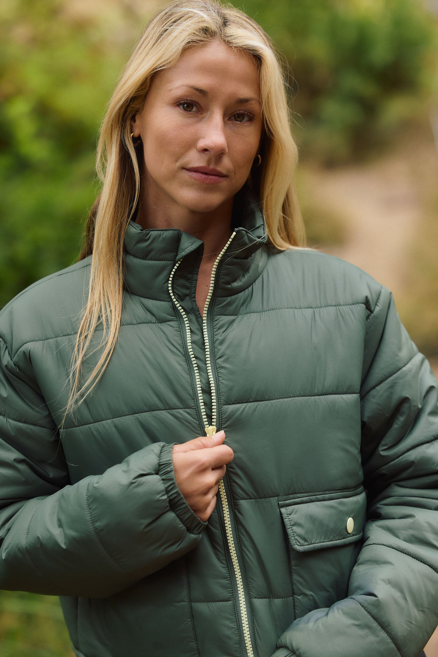 TRVLR Rynn Puffer Jacket - Dark Olive | O'Neill