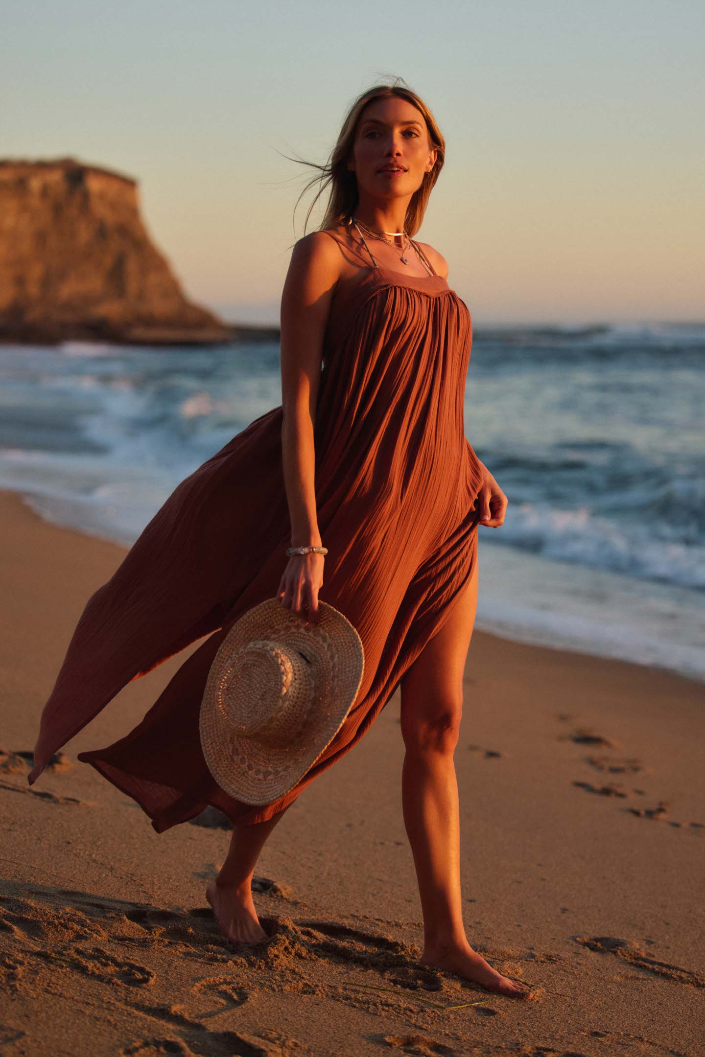 O'neill Women's Saltwater Essentials Sai Maxi Coverup Dress, Small, Carob Brown