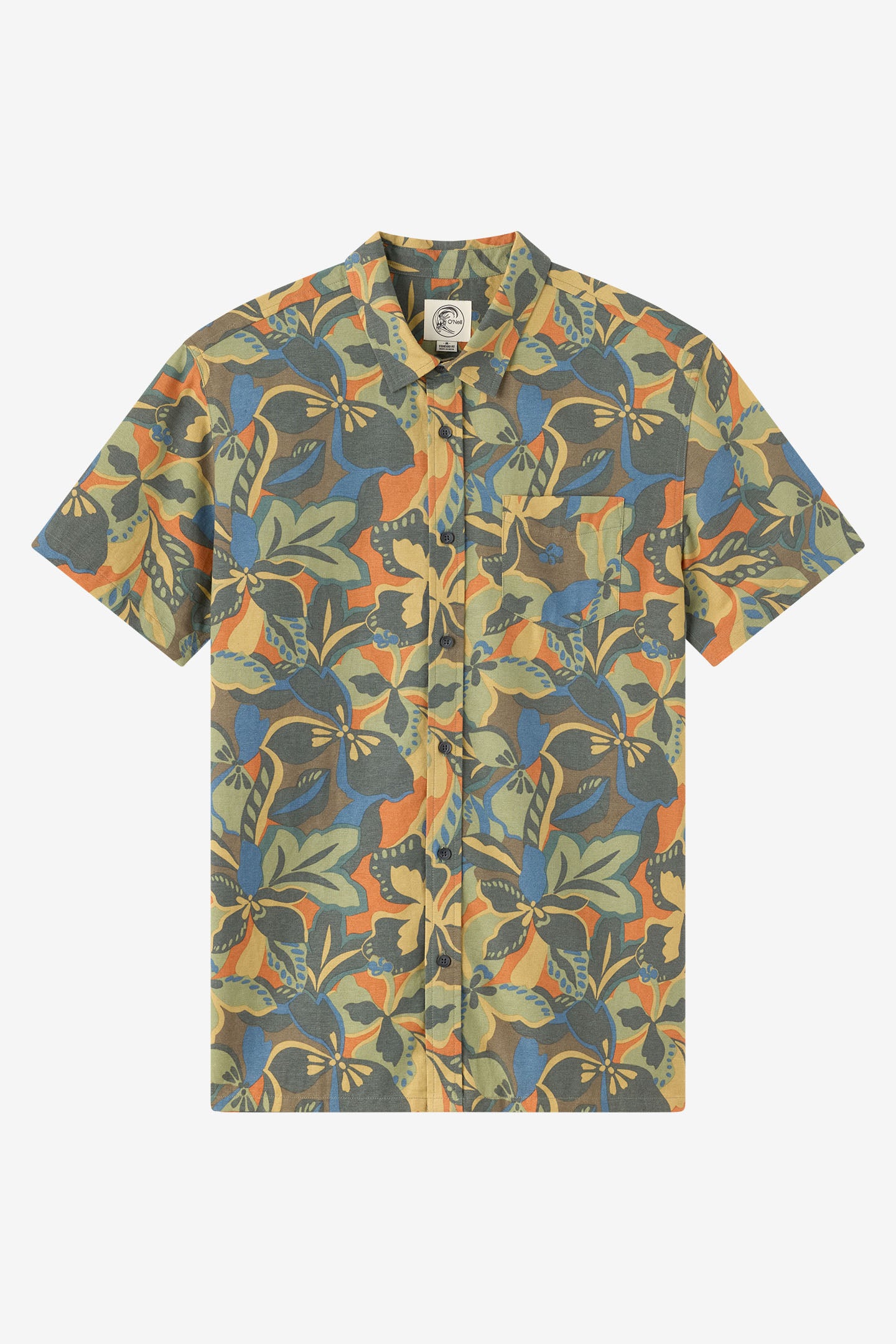 O'Riginals Print Standard Wvn Shirt Standard Fit Shirt - Dark