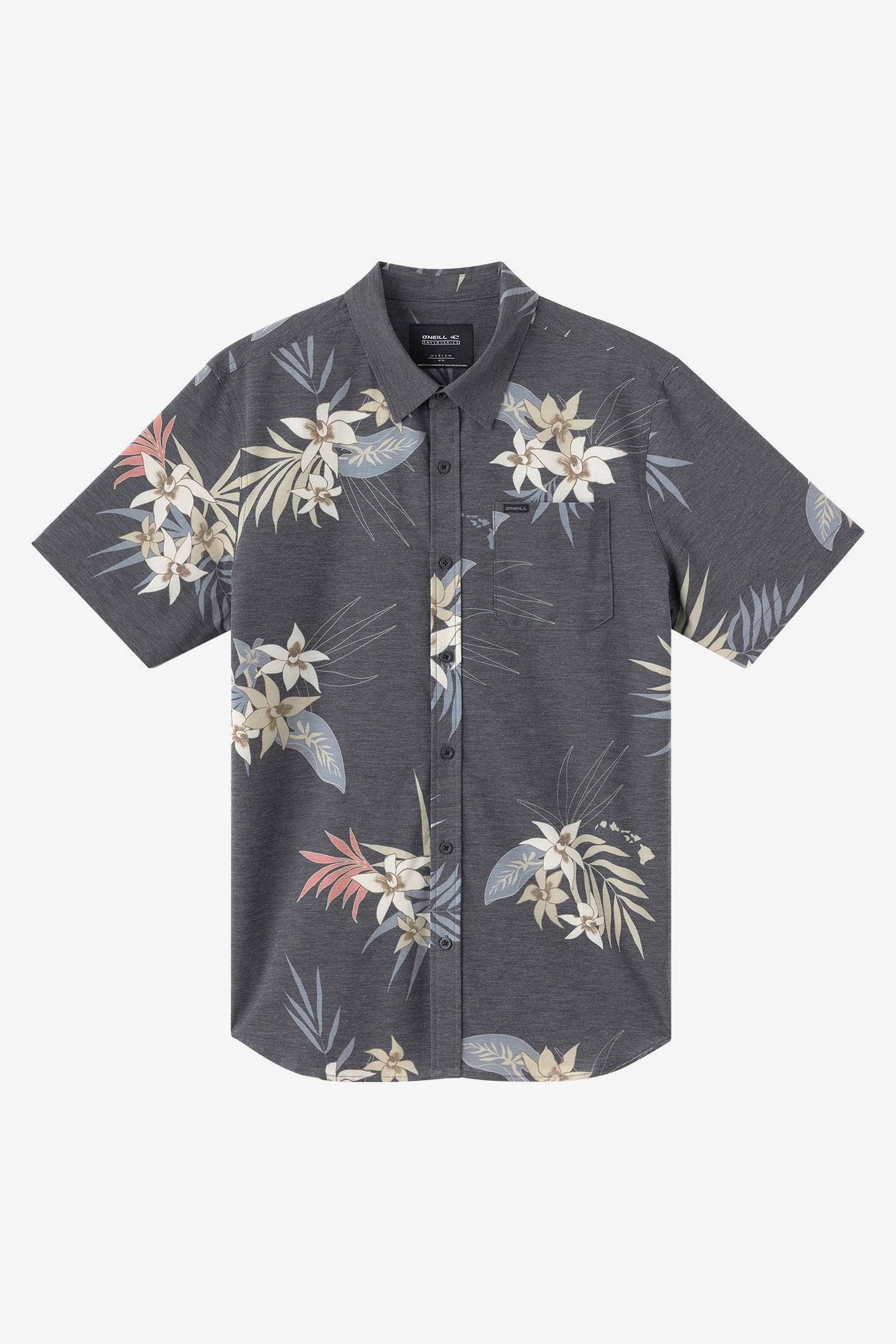 3点セット　hawaii61 TRVLR Upf Traverse Hawaii Shirt - Black | O'Neill