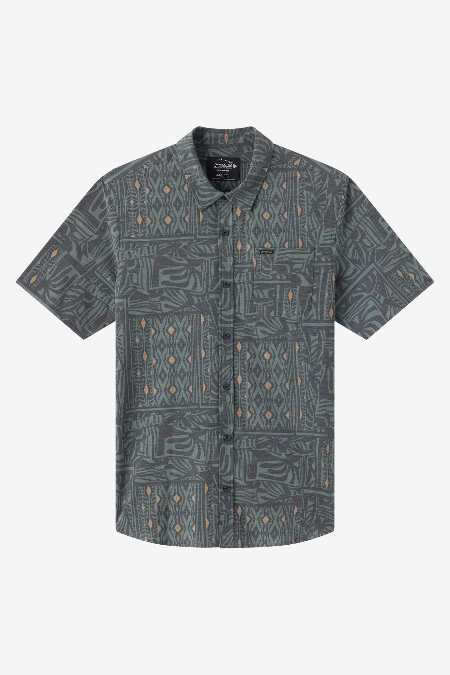 TRVLR Upf Traverse Hawaii Shirt - Dark Olive | O'Neill
