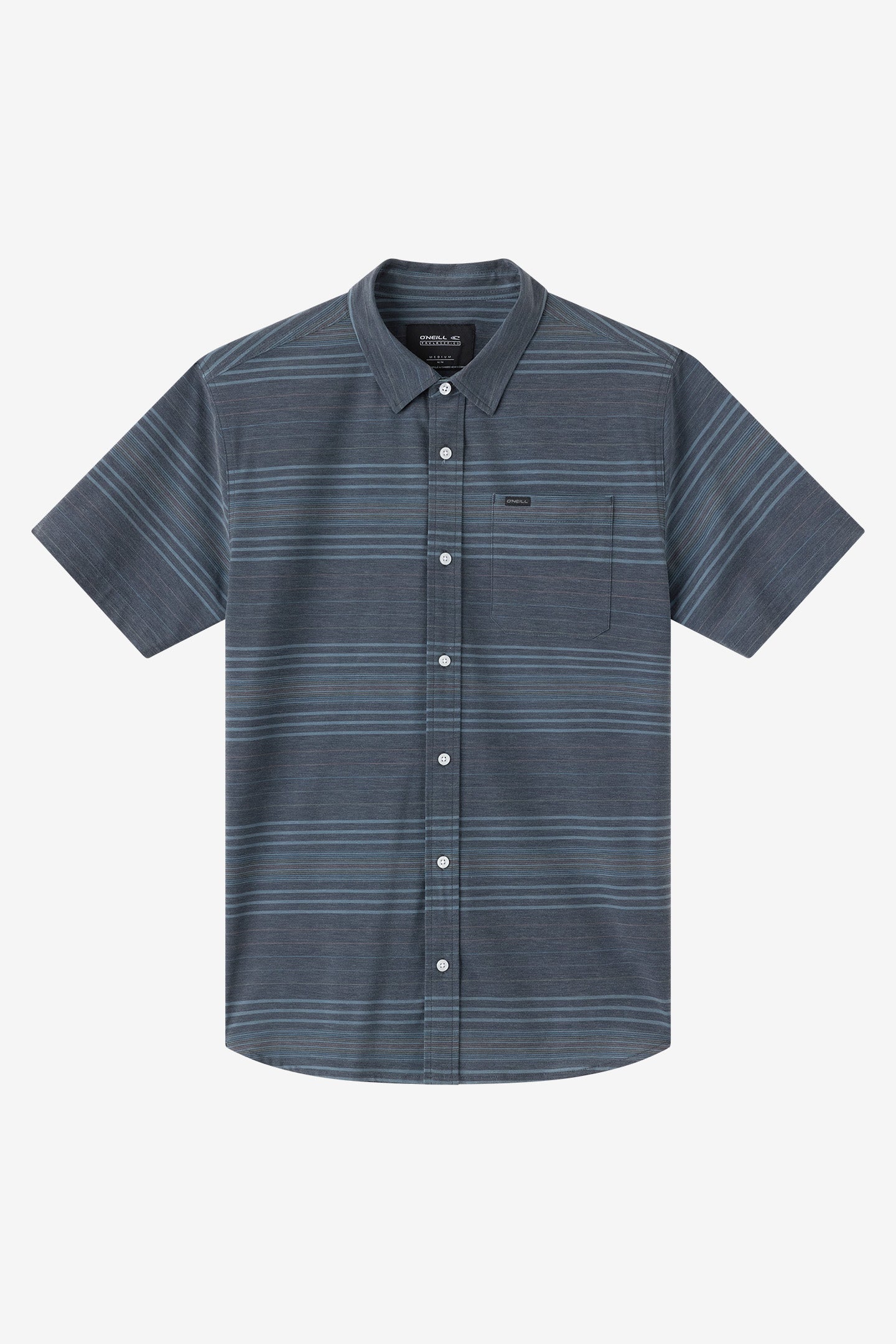 TRVLR Upf Traverse Stripe Standard Fit Shirt - Black | O'Neill