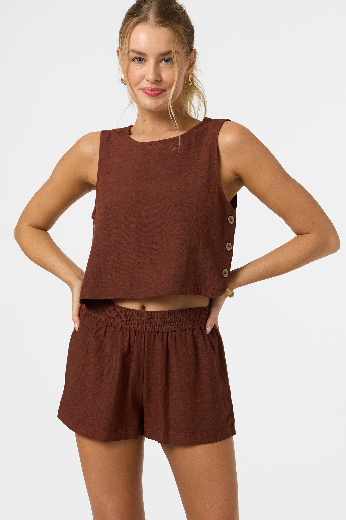 O'Neill Sanders Women's Beach Shorts - Coconut Brown