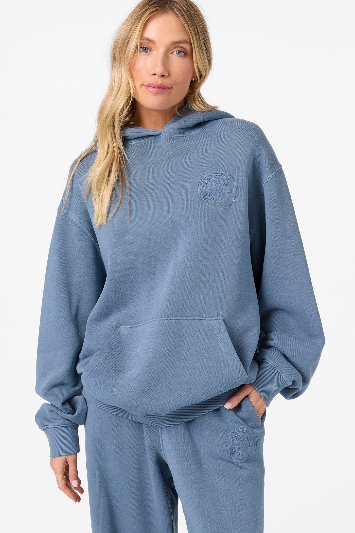 O'Riginals Circle Surfer Vintage Hoodie Crew Neck Fleece - Blue