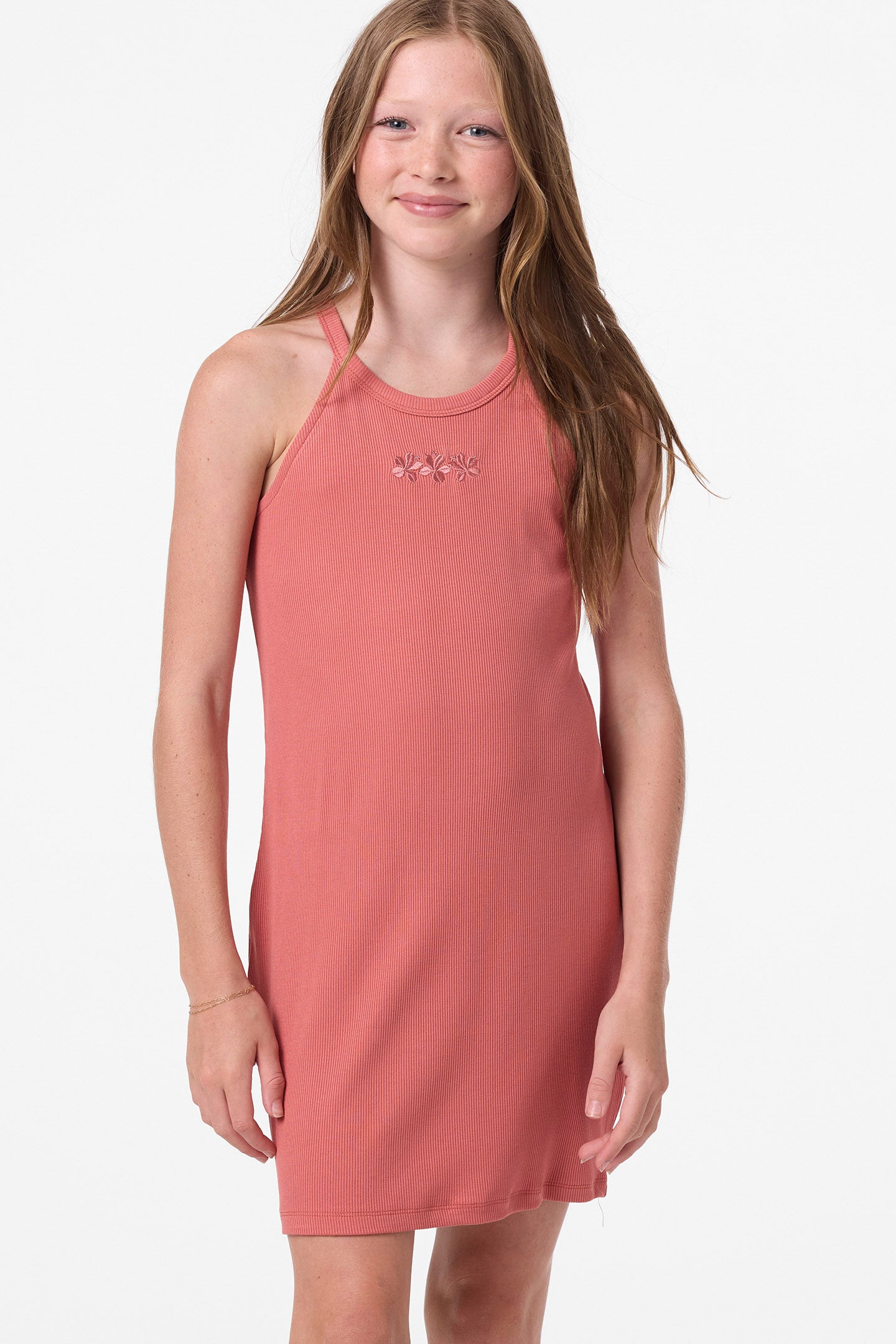 O'Neill Kids' Price Rib Dress in Canyon Rose at Nordstrom