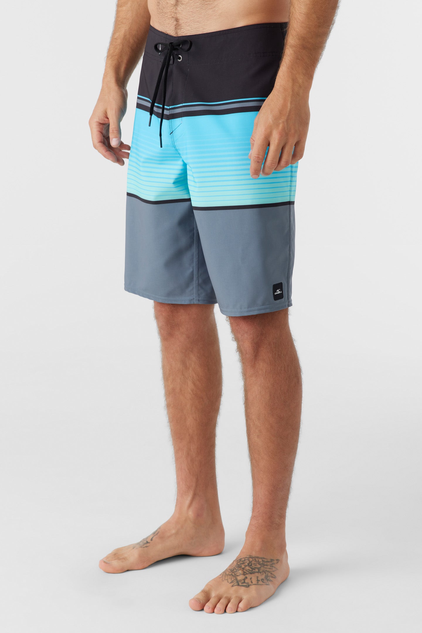 Lennox Stripe 21 Boardshorts Black Oneill