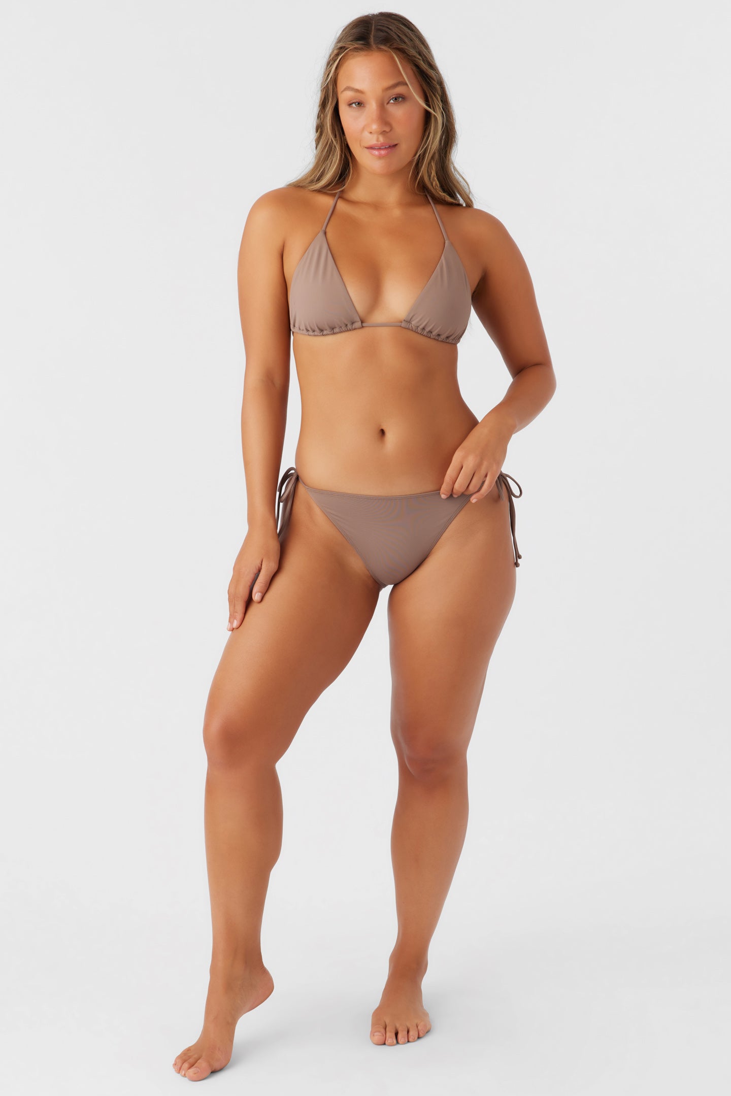 Saltwater Solids Venice Triangle Triangle Top - Deep Taupe | O'Neill