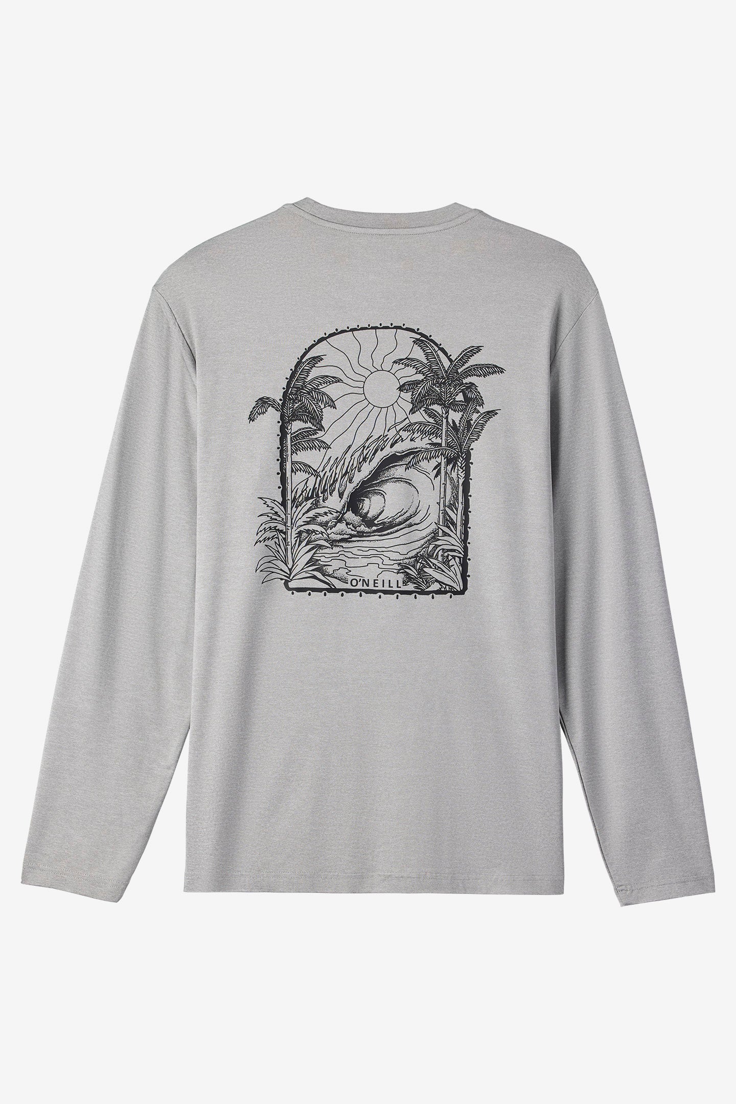 TRVLR Upf Tee - Tropics Long Sleeve Pullover - Heather Grey | O'Neill