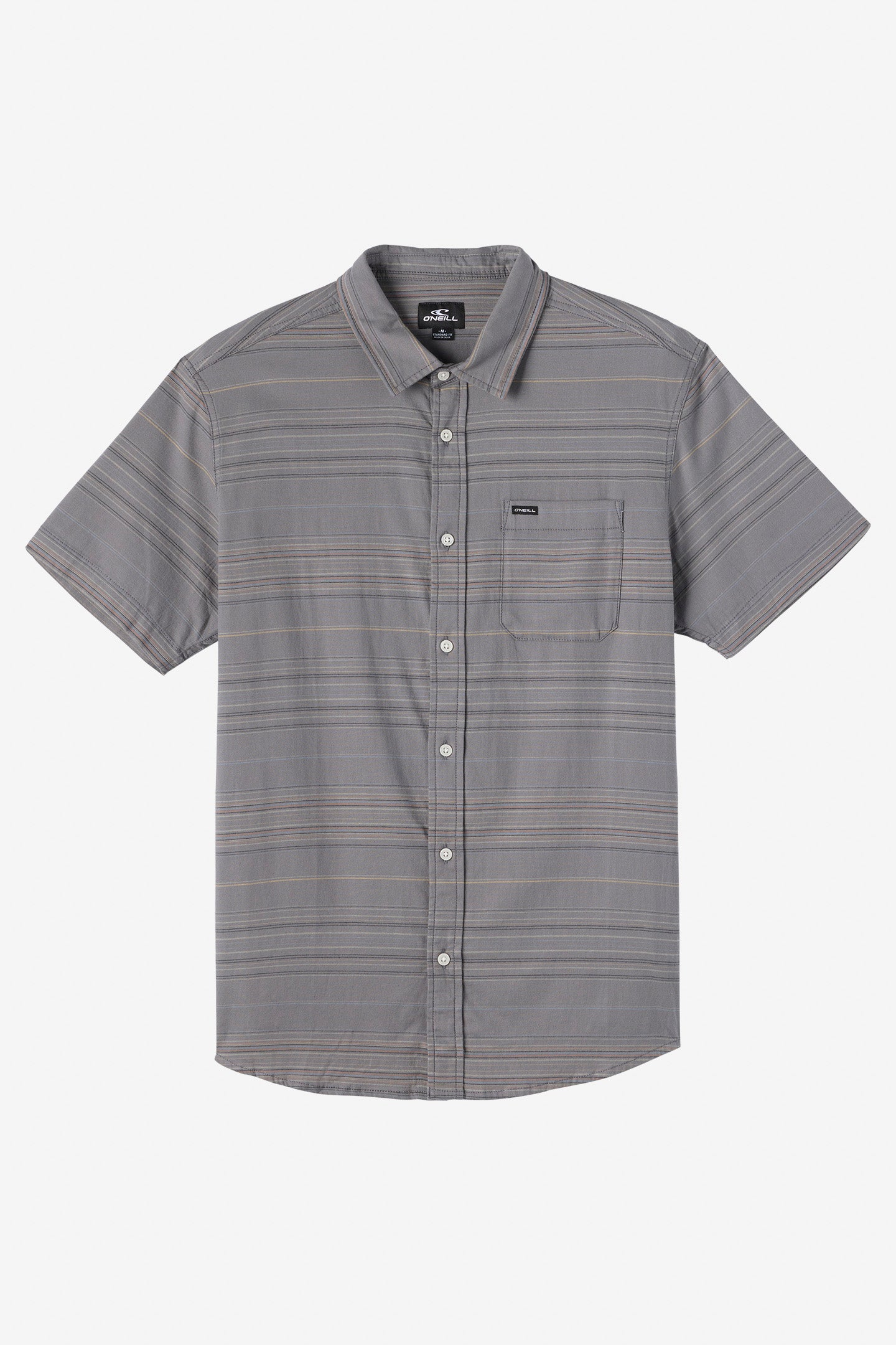 Boy's Seafaring Stripe Stretch Shirt - Graphite | O'Neill