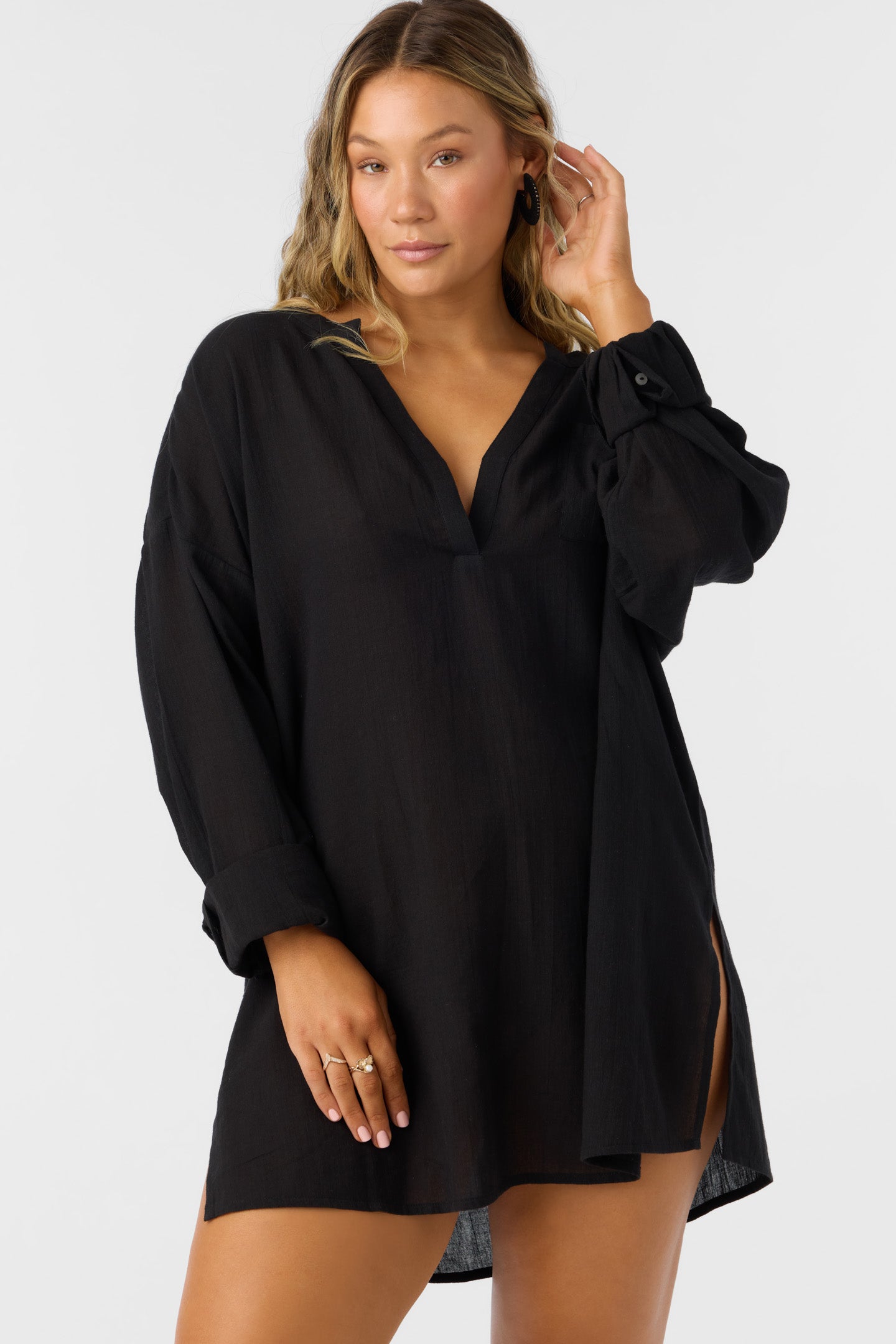 black cover ups for dresses O'Neill Women's Belizin Cover Up Dress - Black
