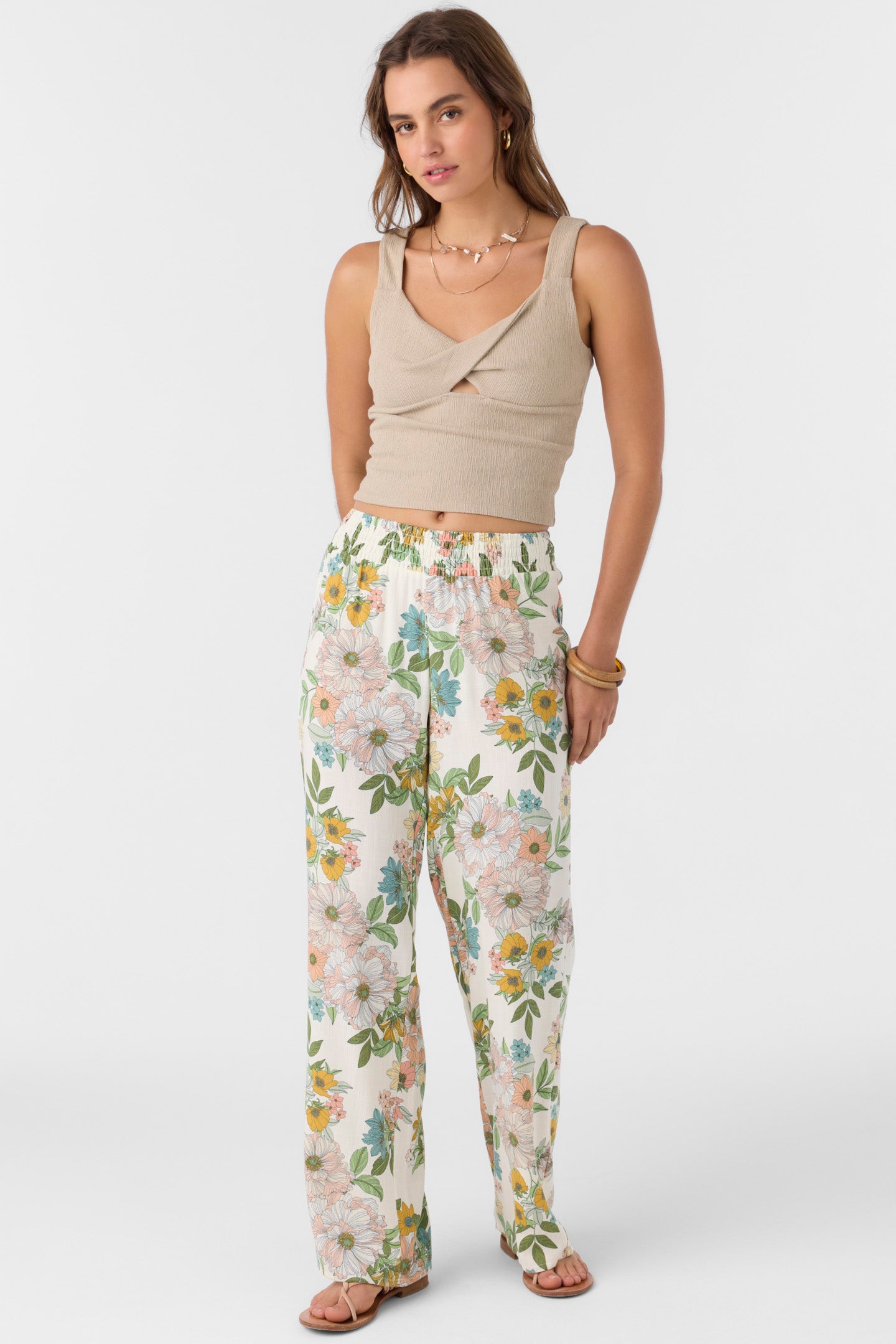 Jonie Pant Cara Floral - Winter White | O'Neill