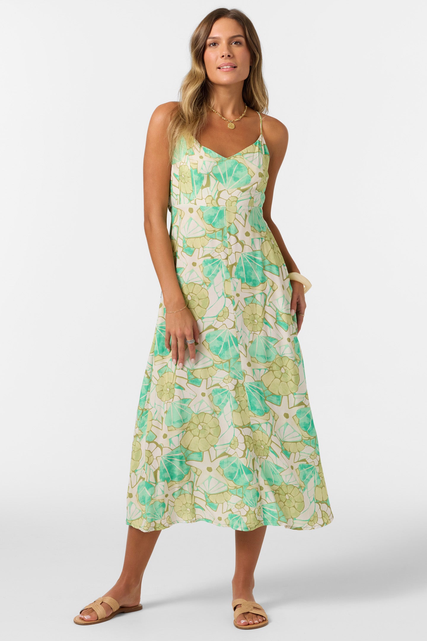 Leona Midi Dress - Peacock Green | O'Neill Leona Midi Dress - Peacock Green | O'Neill
