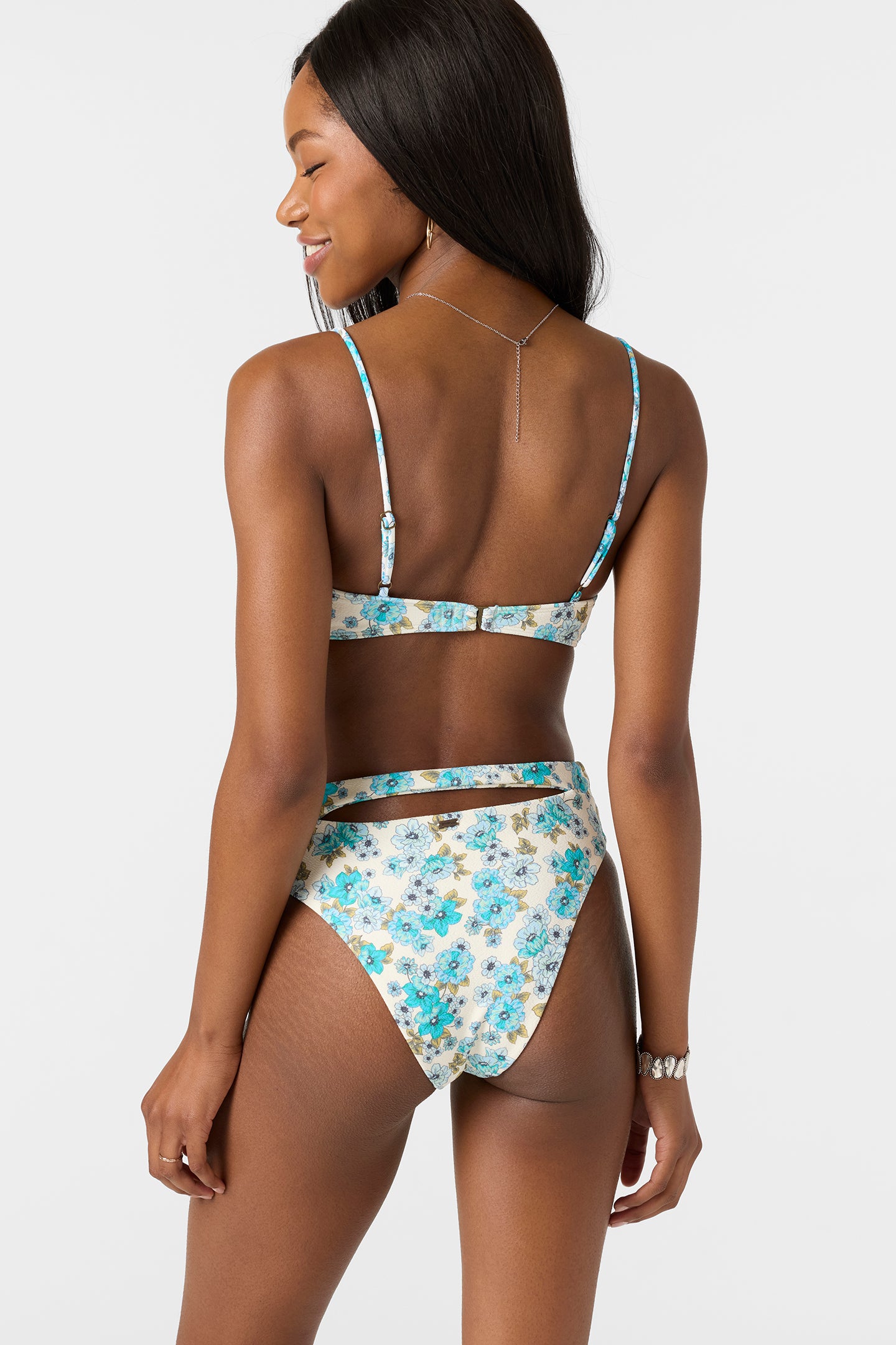 ButcherProducts ショーツ　AtLast swim Coastal Floral Maxwell Cheeky Bottoms - Blue Mist | O'Neill