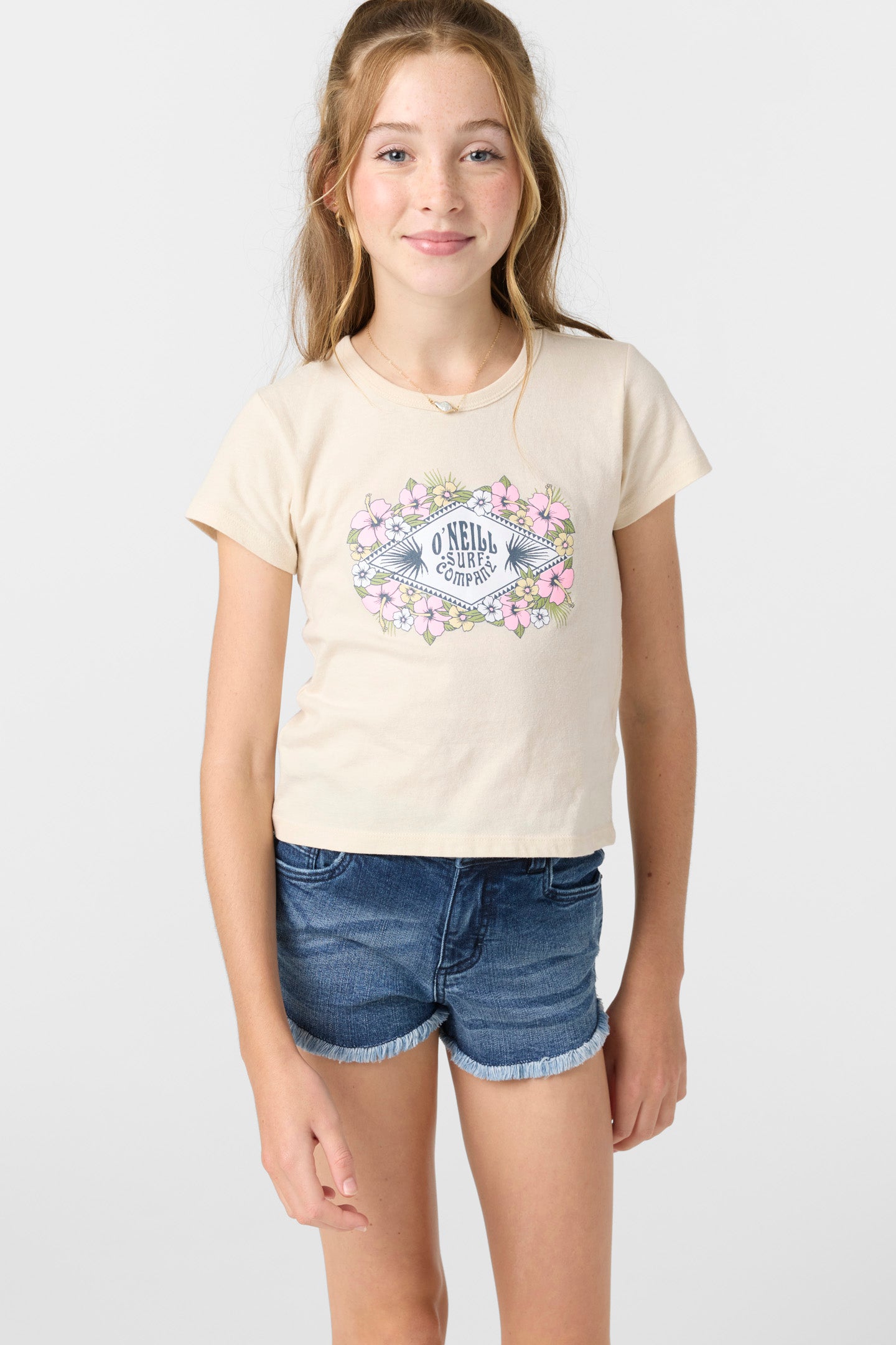Girl's Aiden Denim Shorts - Blue Grass Wash | O'Neill