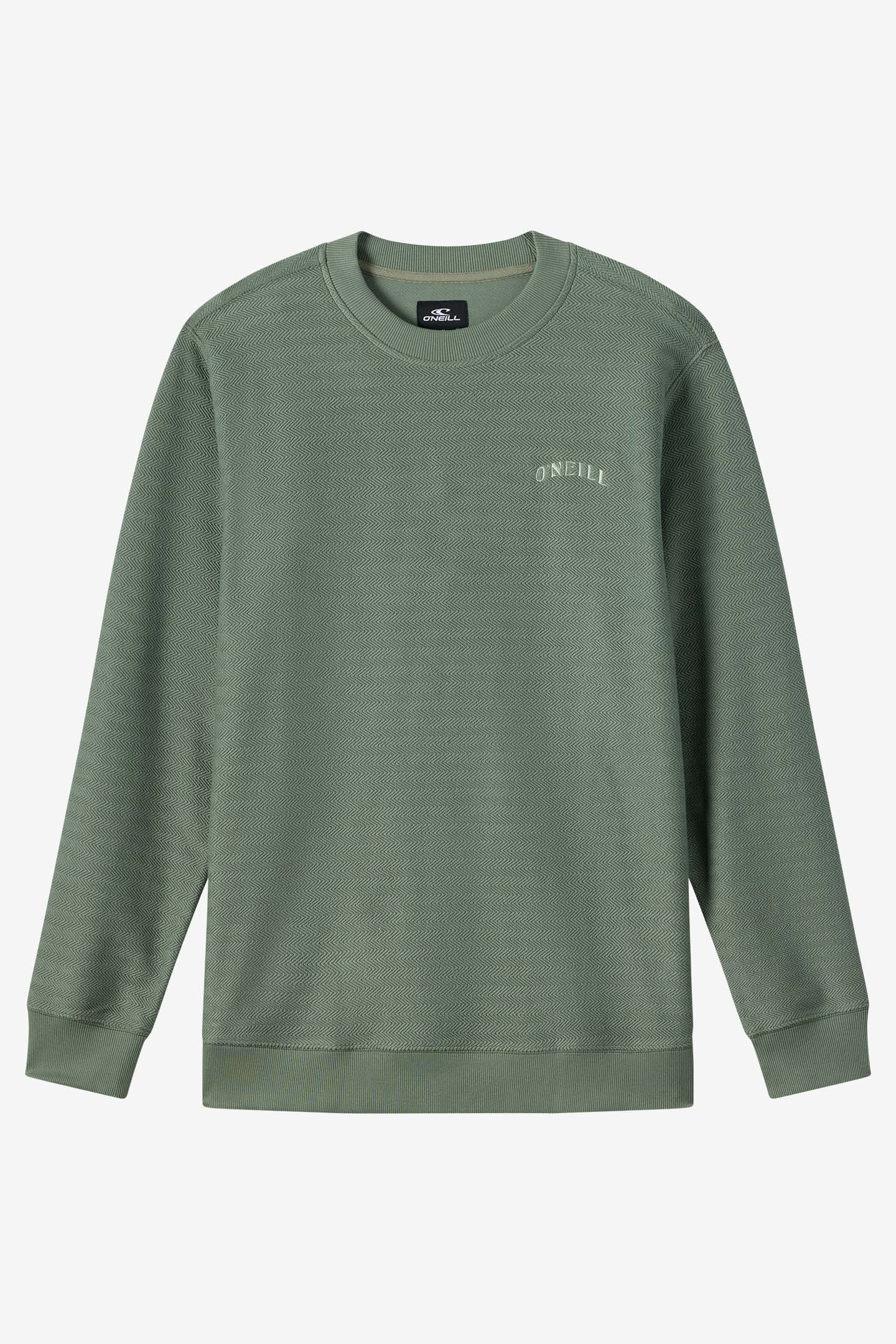 Bavaro Solid Crew Crew Neck Fleece - Sage | O'Neill