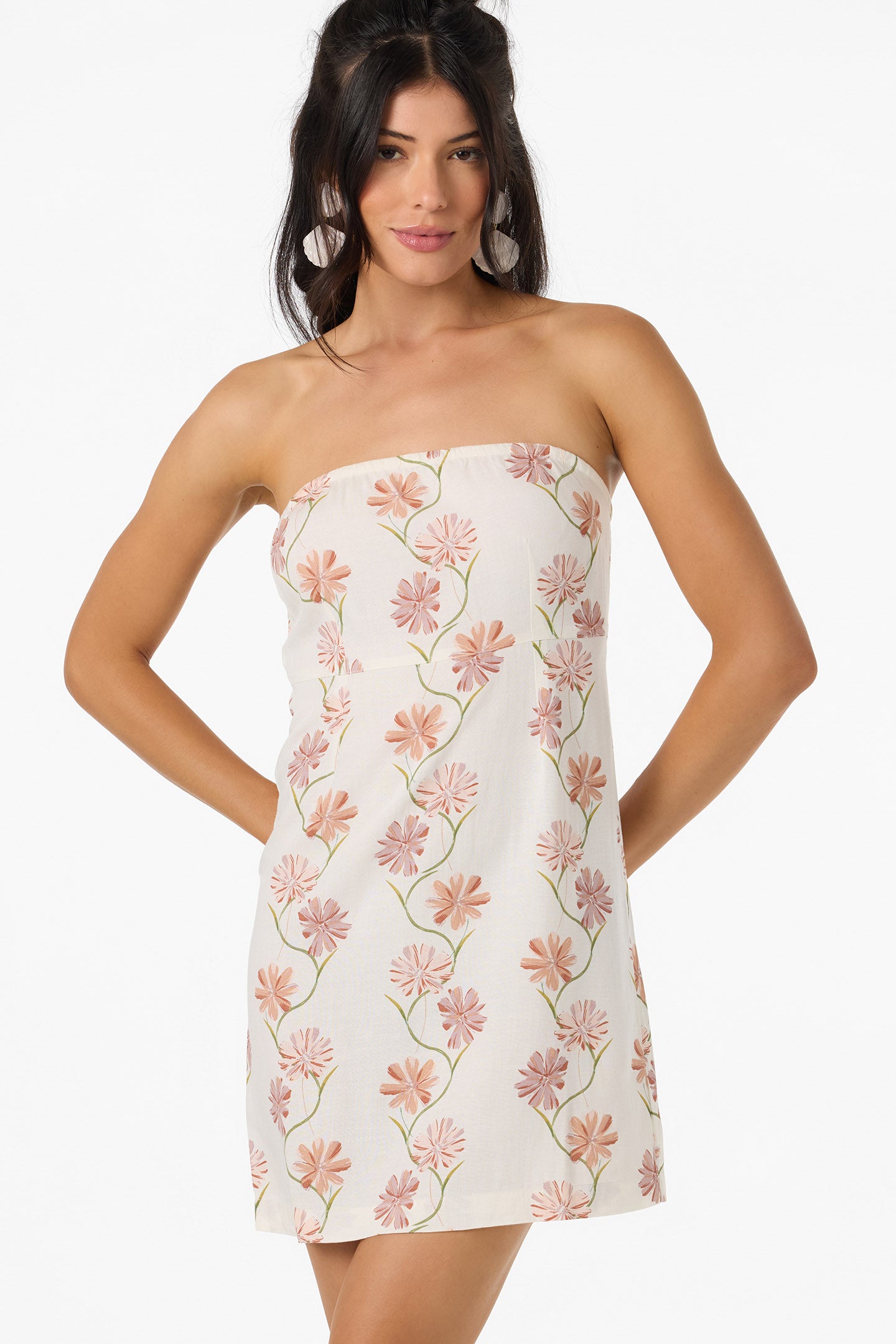 Cassie Ivy Floral Dress Short Dress - Tofu | O'Neill Cassie Ivy Floral Dress Short Dress - Tofu | O'Neill
